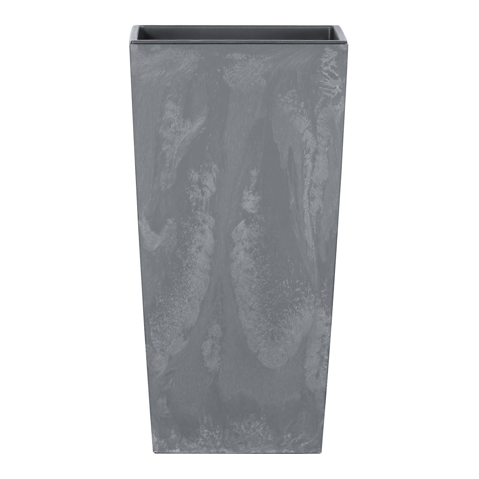 Maceta con inserto 32,5 x 32,5 x 61 cm Urbi Square Beton Effect gris oscuro PROSPERPLAST