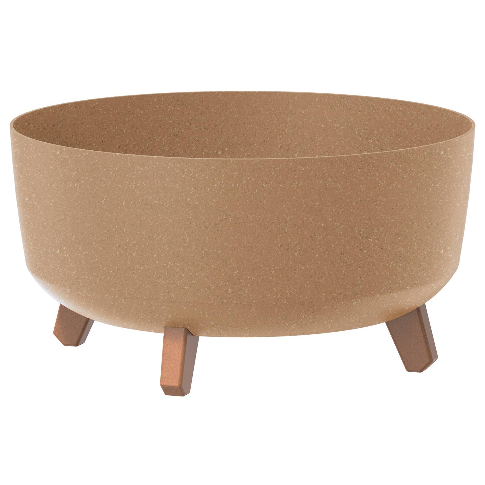 Bezvložkový plastový květináč Gracia Low ECO Naturo 38 cm PROSPERPLAST