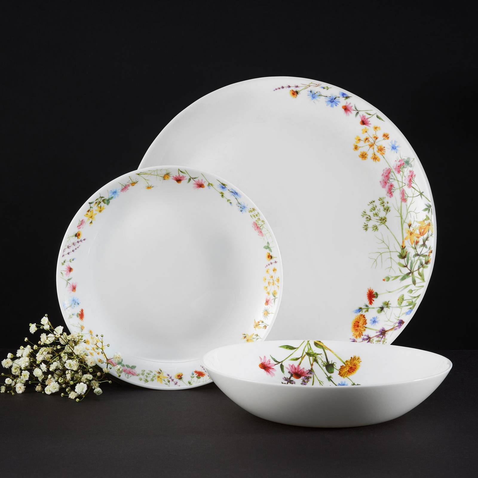 Tafelservice für 6 Personen Bloom 18-teilig AMBITION