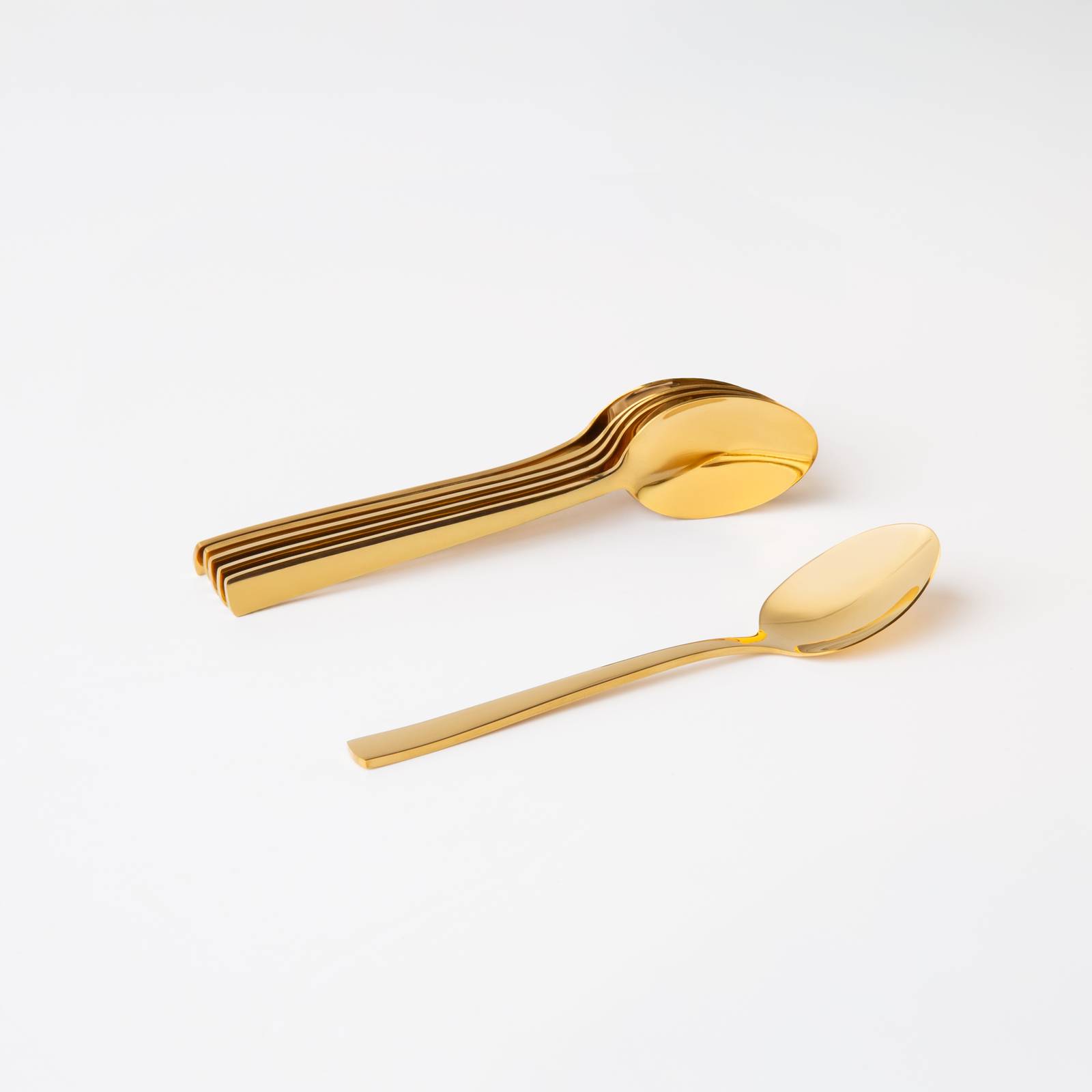 Sada 6 čajových lžiček Prato Gold 14 cm AMBITION