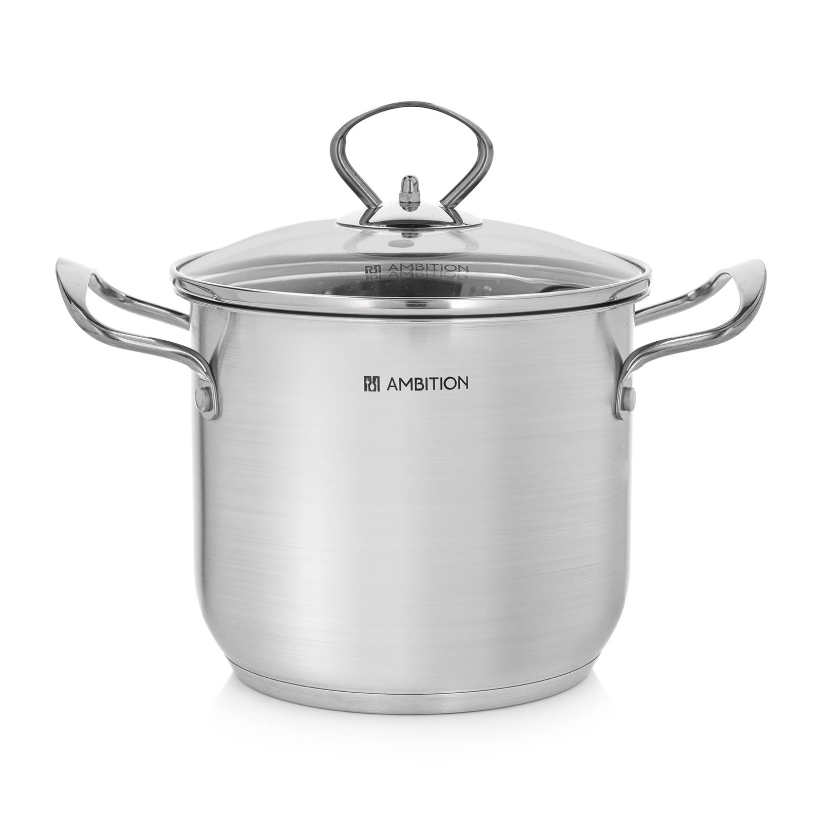 Hoher Kochtopf aus Edelstahl mit Deckel Petite 16 cm AMBITION