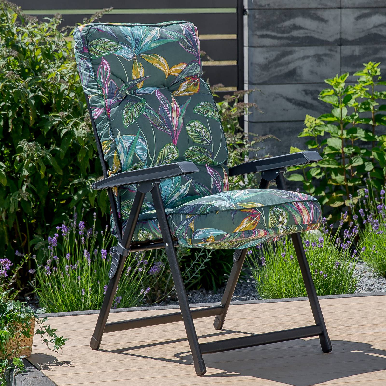 Polohovacie záhradné kreslo Lena Black Edition G058-02PB PATIO