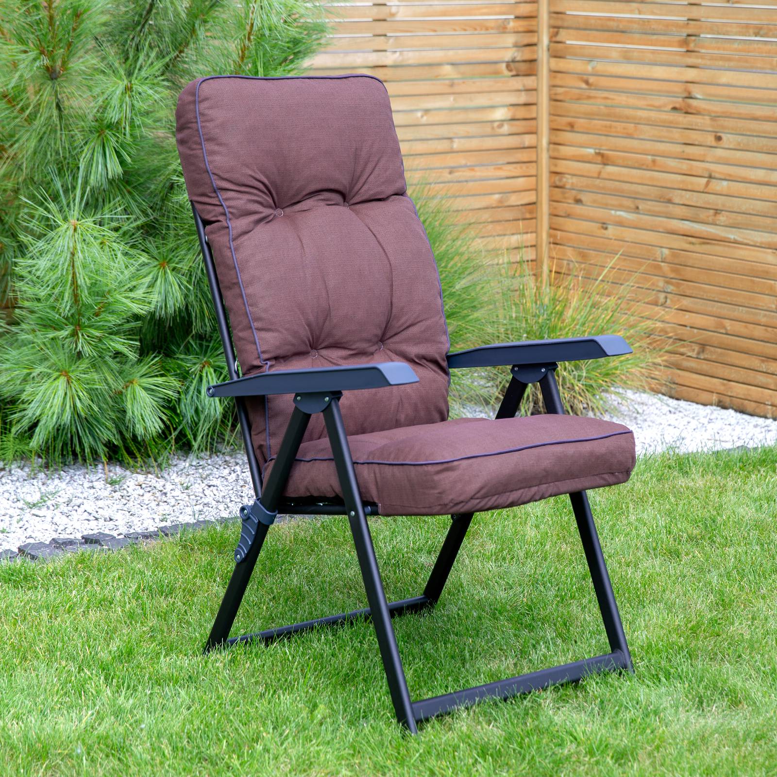 Polohovací zahradní křeslo Lena Black Edition H047-04PB PATIO