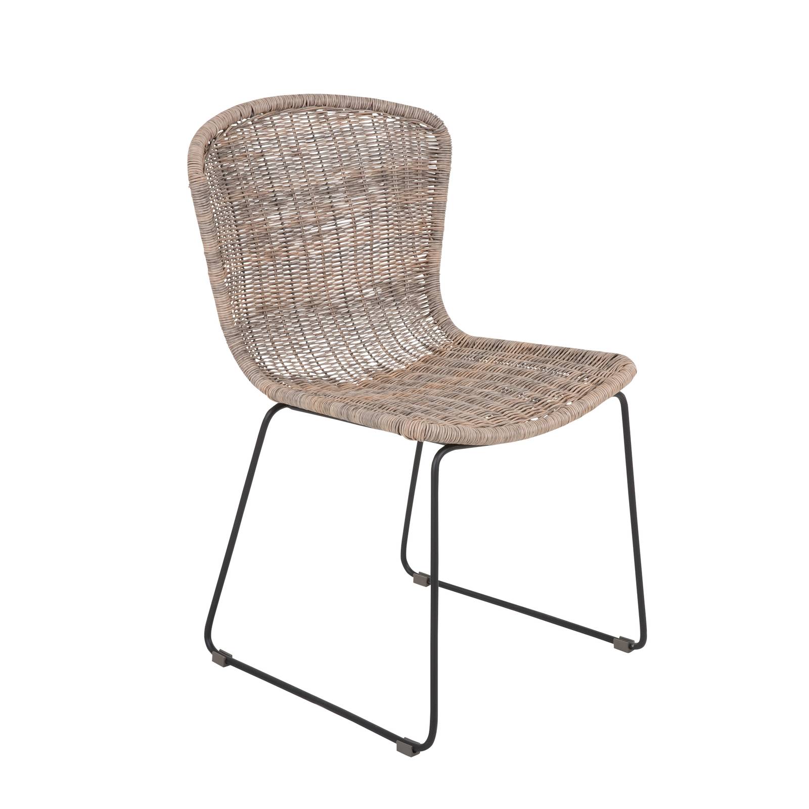 Gartenstuhl aus Polyrattan Leon cappuccino PATIO