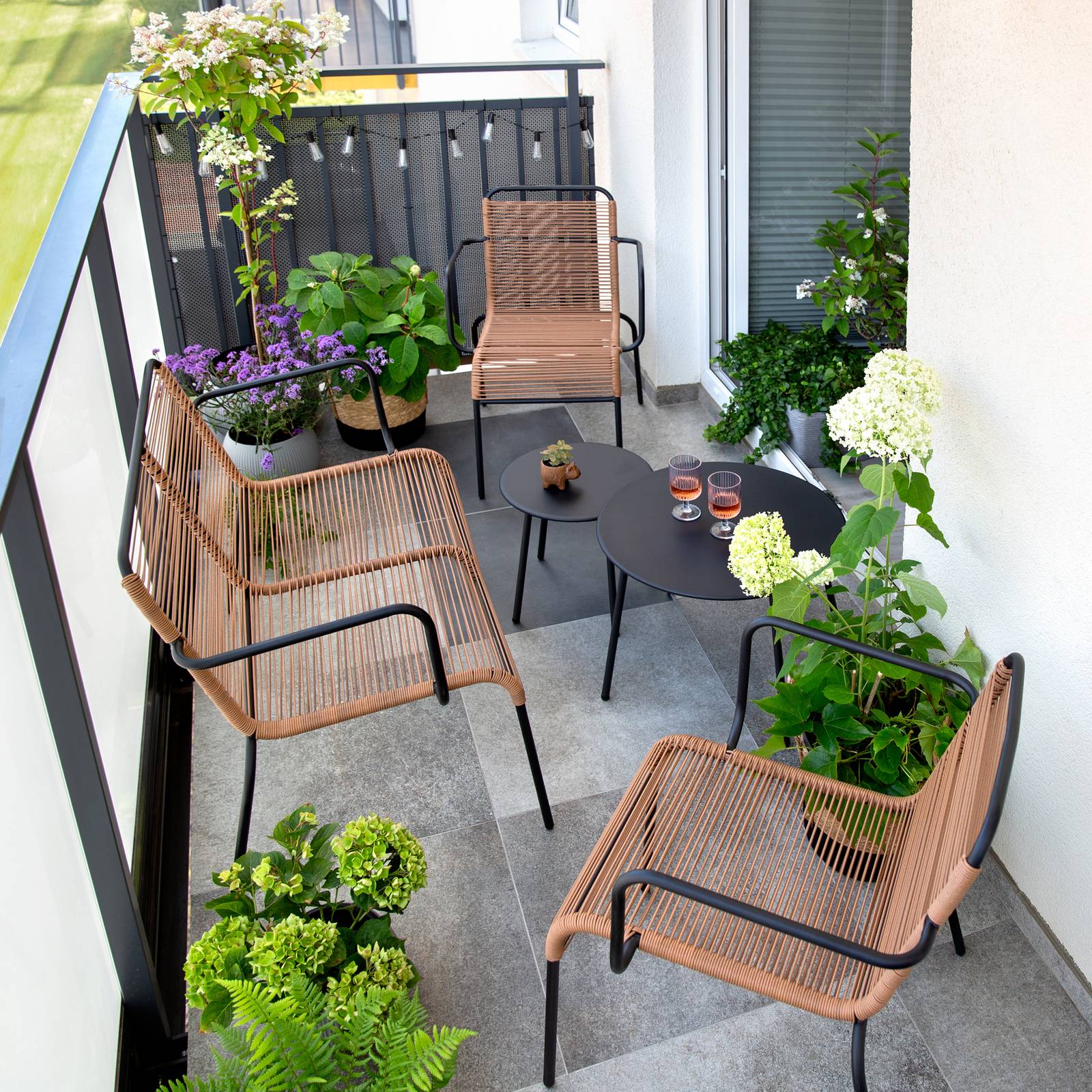 Súprava záhradného nábytku Henriette Brown PATIO