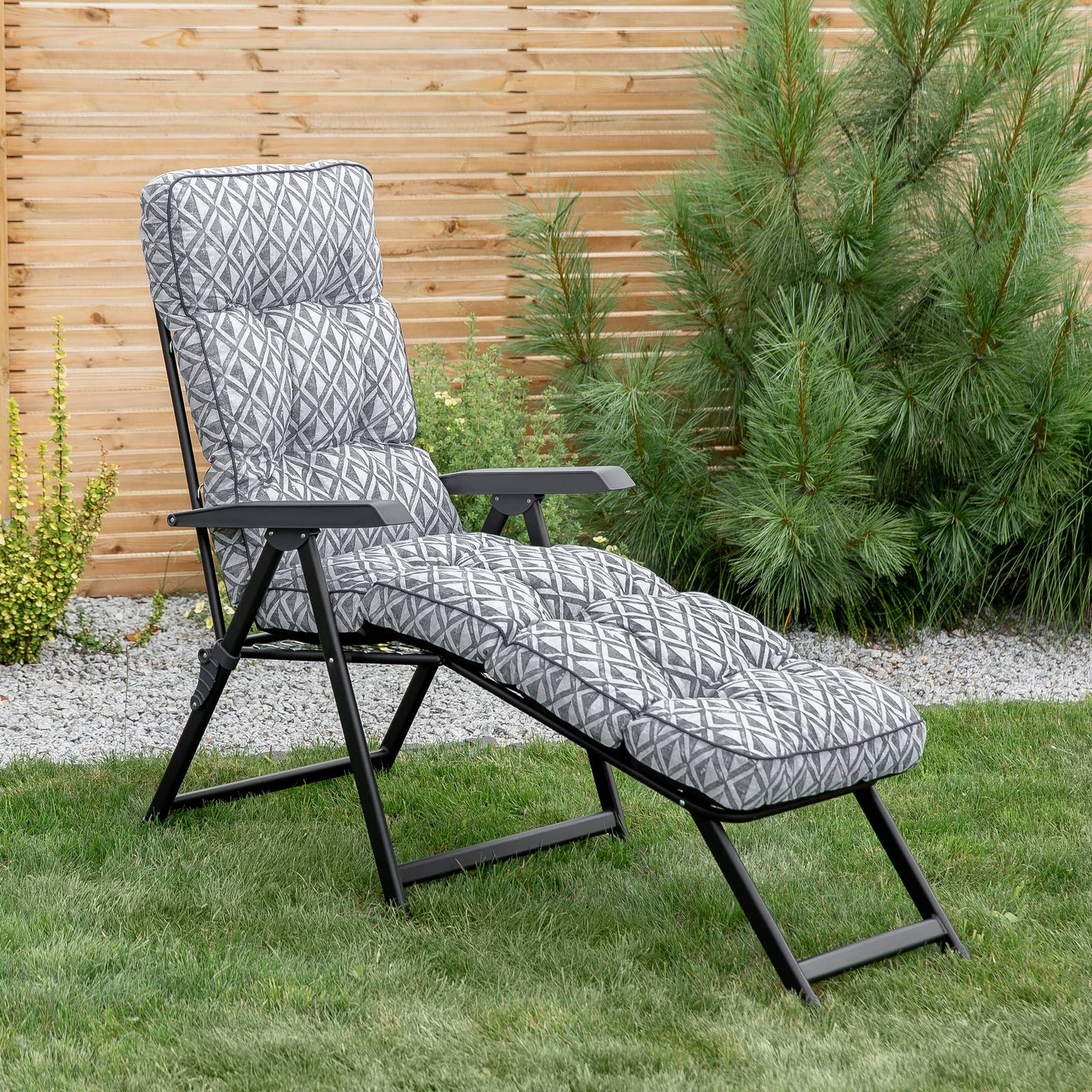 Klappsessel Lena Lounger Black Edition H039-06PB PATIO