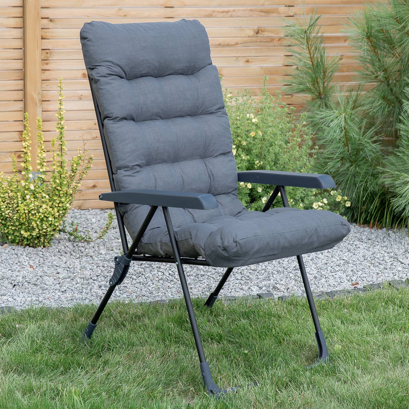 Polohovací zahradní křeslo Setenil Black Edition H024-07PB PATIO