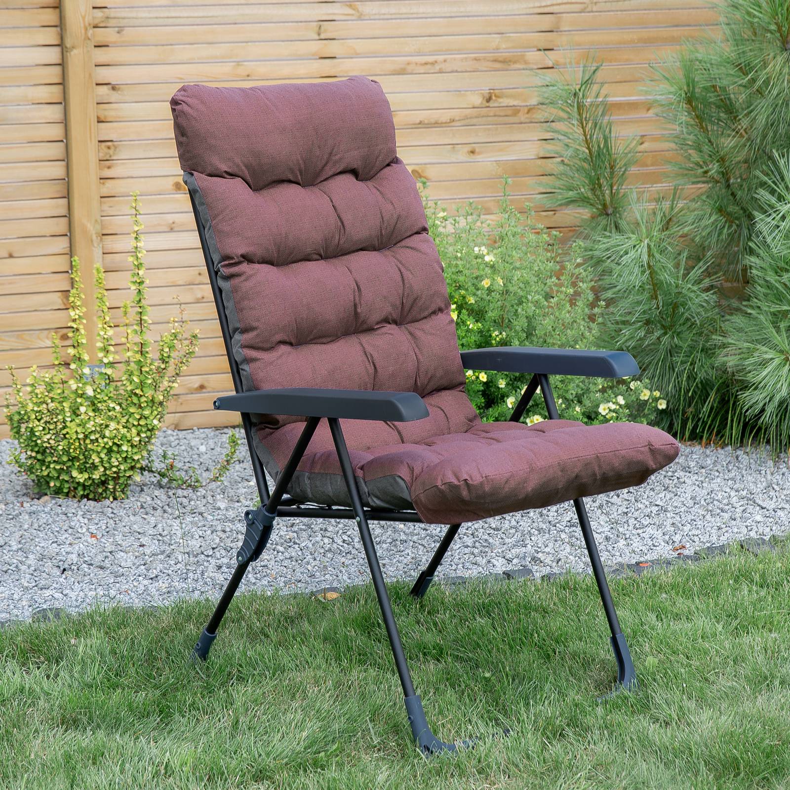 Polohovací zahradní křeslo Setenil Black Edition H047-04PB PATIO