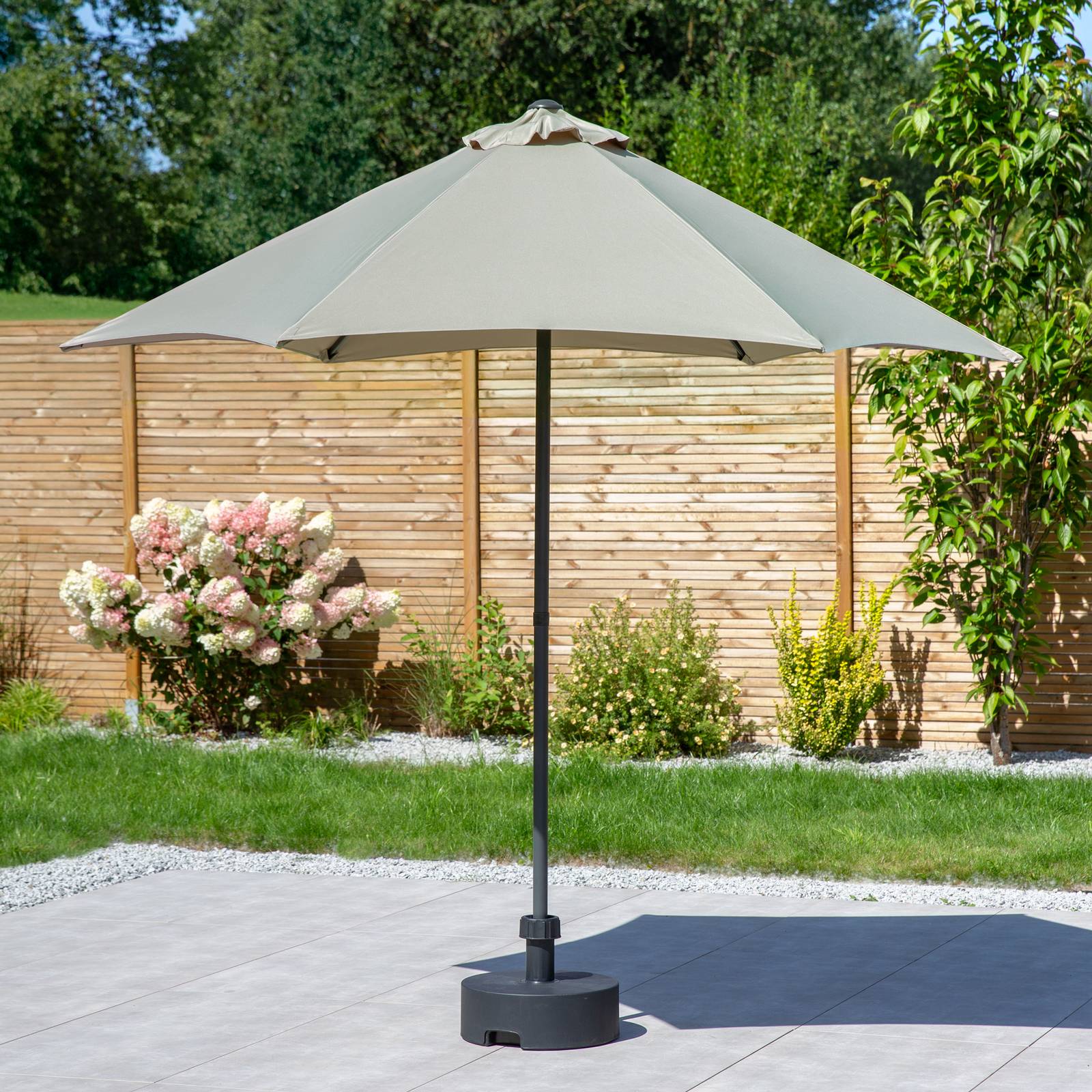 Záhradný slnečník Push Up Taupe 2,5 m PATIO