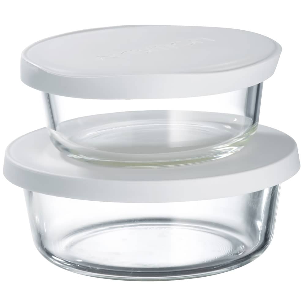 Glasbehälter mit Deckel aus Silikon Frisk 300 + 600 ml minze AMBITION