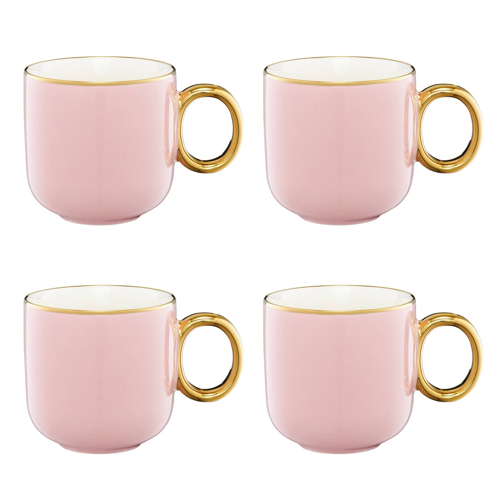 Becher Set Royal 380 ml 4-teilig rosa-golden AMBITION