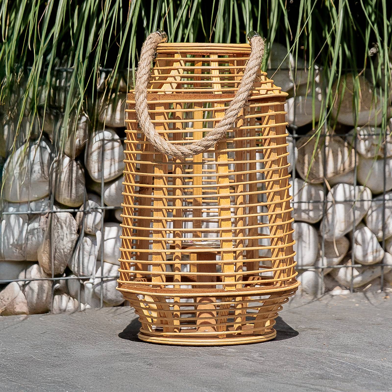 Laterne Bamboo 23,5 x 23,5 x 38,5 cm MY HOME