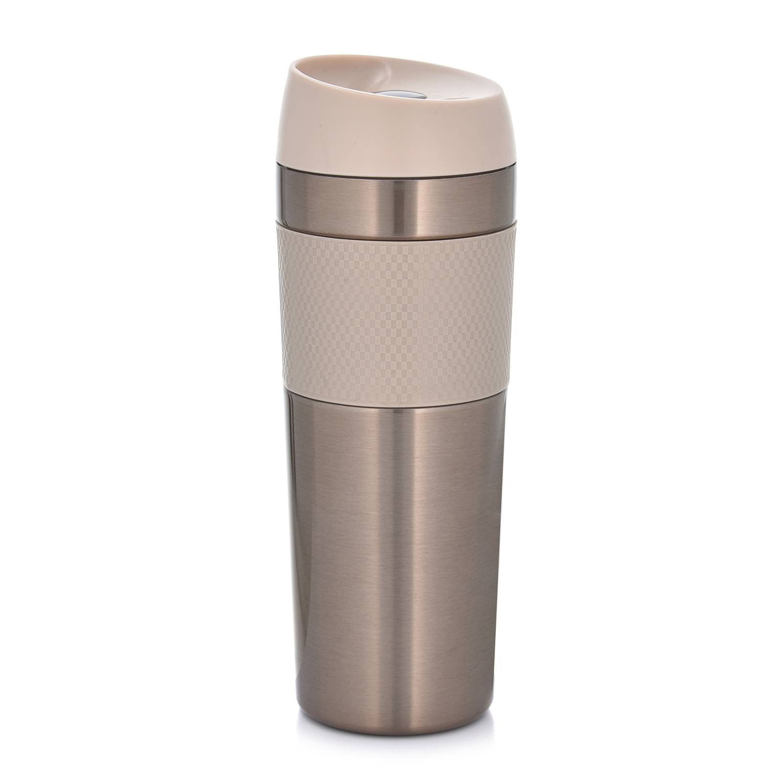 Thermobecher aus Edelstahl Metalic 450 ml beige AMBITION