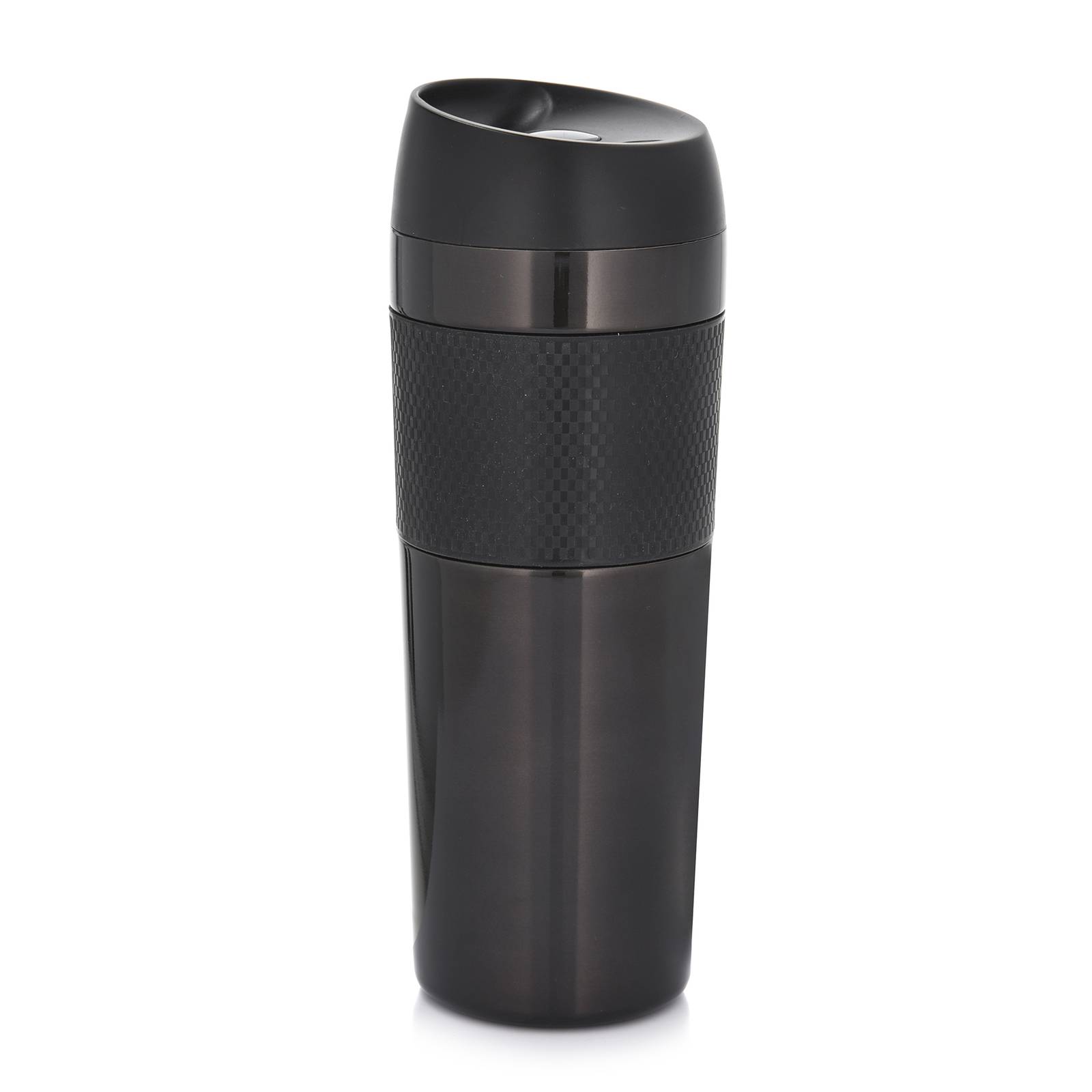 Thermobecher aus Edelstahl Metalic 450 ml schwarz AMBITION