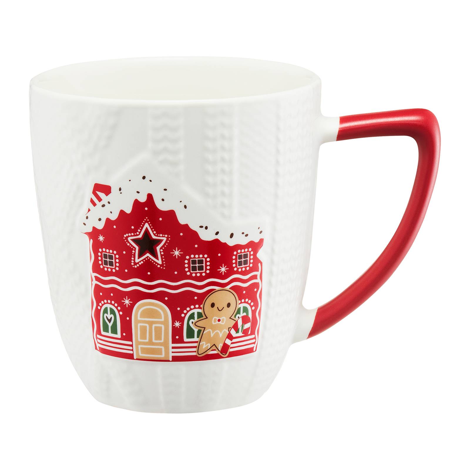 Weihnachtsbecher Scarf Modern 420 ml Lebkuchenhaus AMBITION