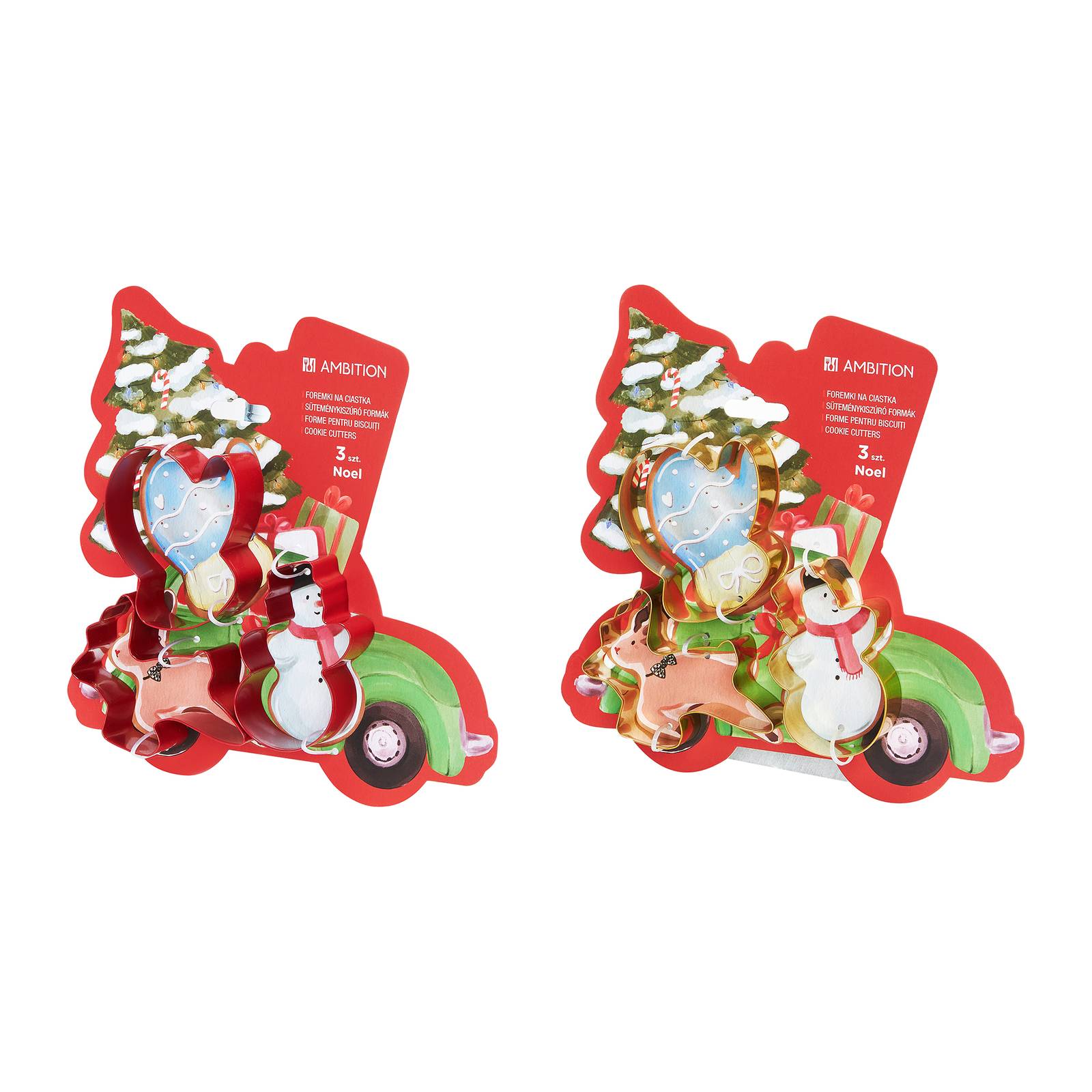 Ausstechformen Noel Rentier Schneemann Handschuh AMBITION FARBENMIX