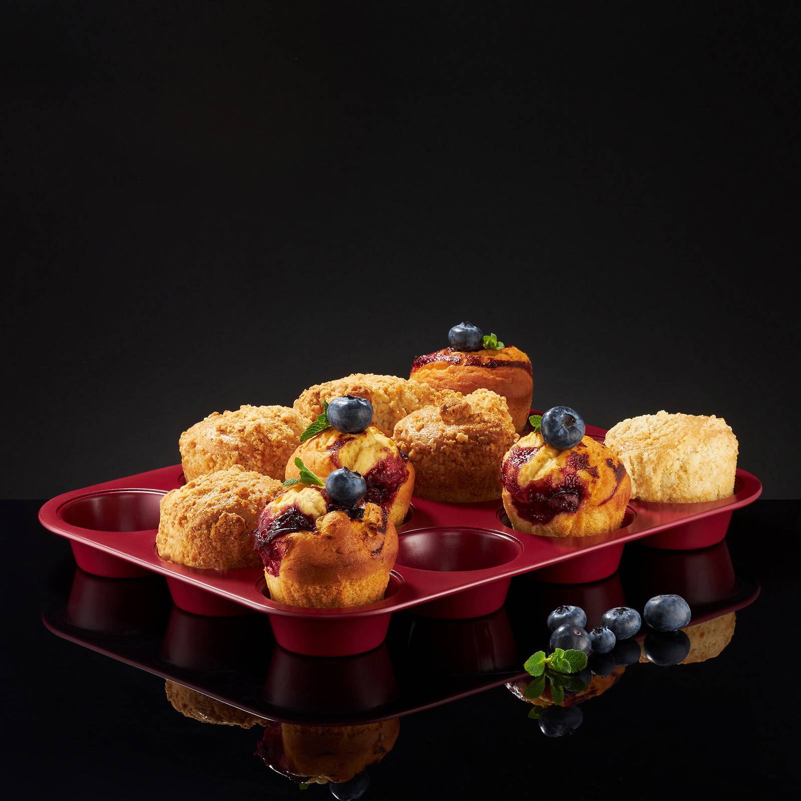 Muffinform aus Stahl Noel 12 Stück AMBITION