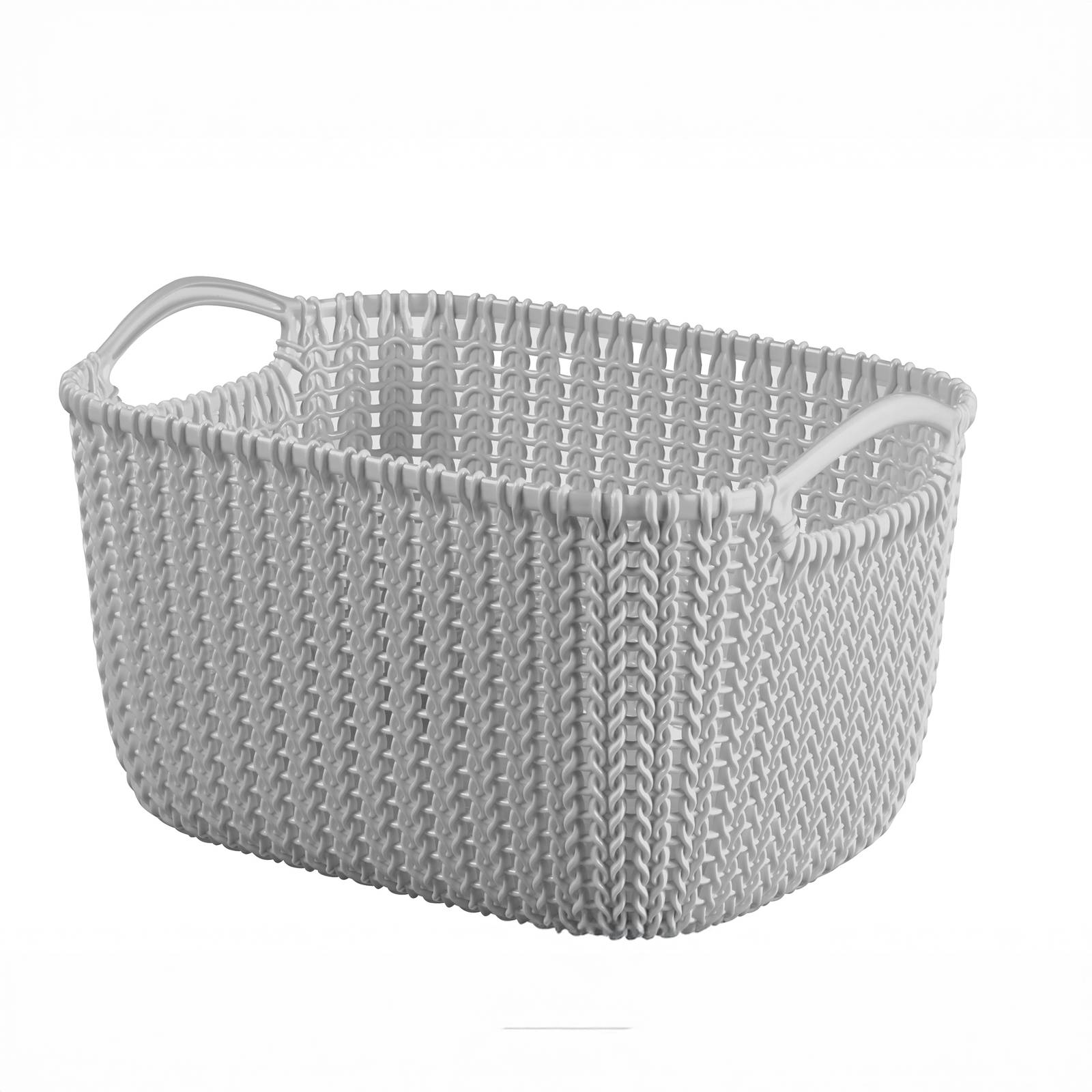 Koszyk prostokątny Knit XS 25 x 17,5 cm jasnoszary CURVER 
