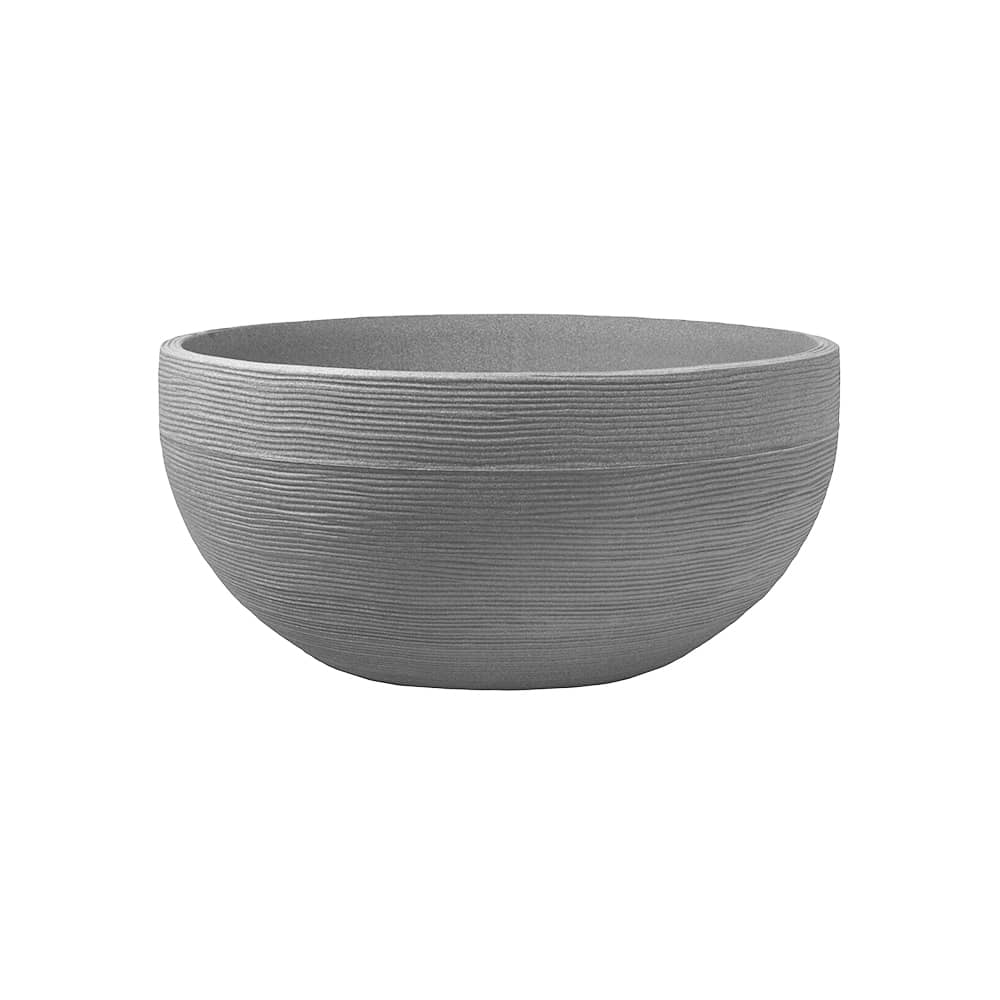 Plastový bezvložkový šedý květináč 60 x 28 cm PATIO
