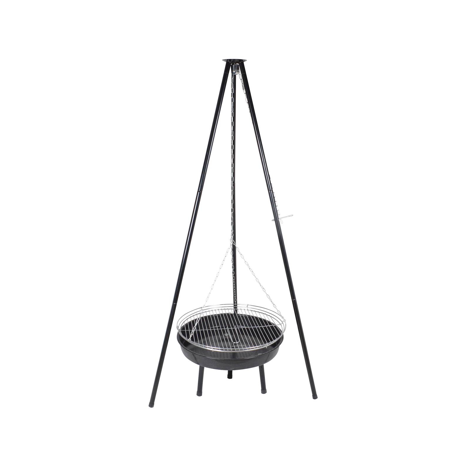 Závěsný zahradní grill 52 cm se stojanem PATIO