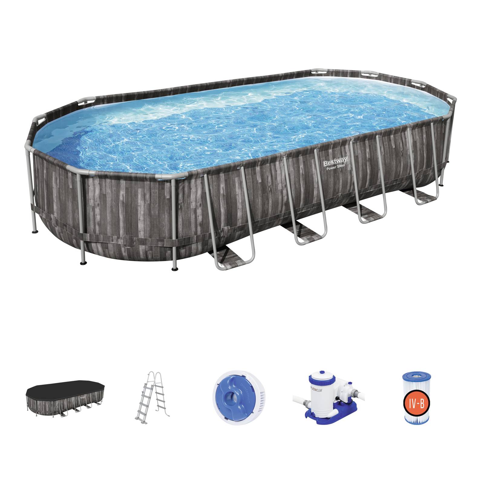 StahlrahmenPool Power Steel 732x 366 x 122 cm 25495 l BESTWAY