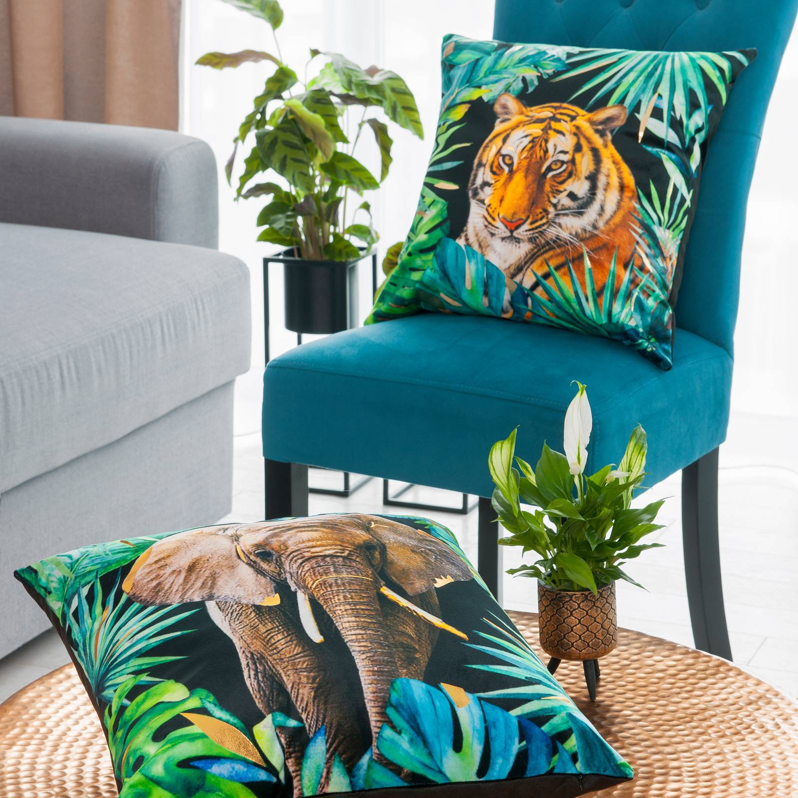 Dekorativt örngott Tropical Elephant 45 x 45 cm MY HOME