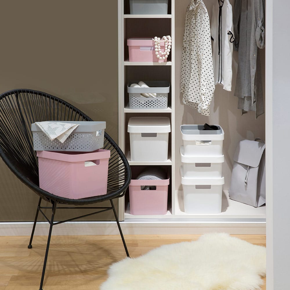 Aufbewahrungsbox mit Deckel Infinity 36 x 27 x 22 cm weiß CURVER