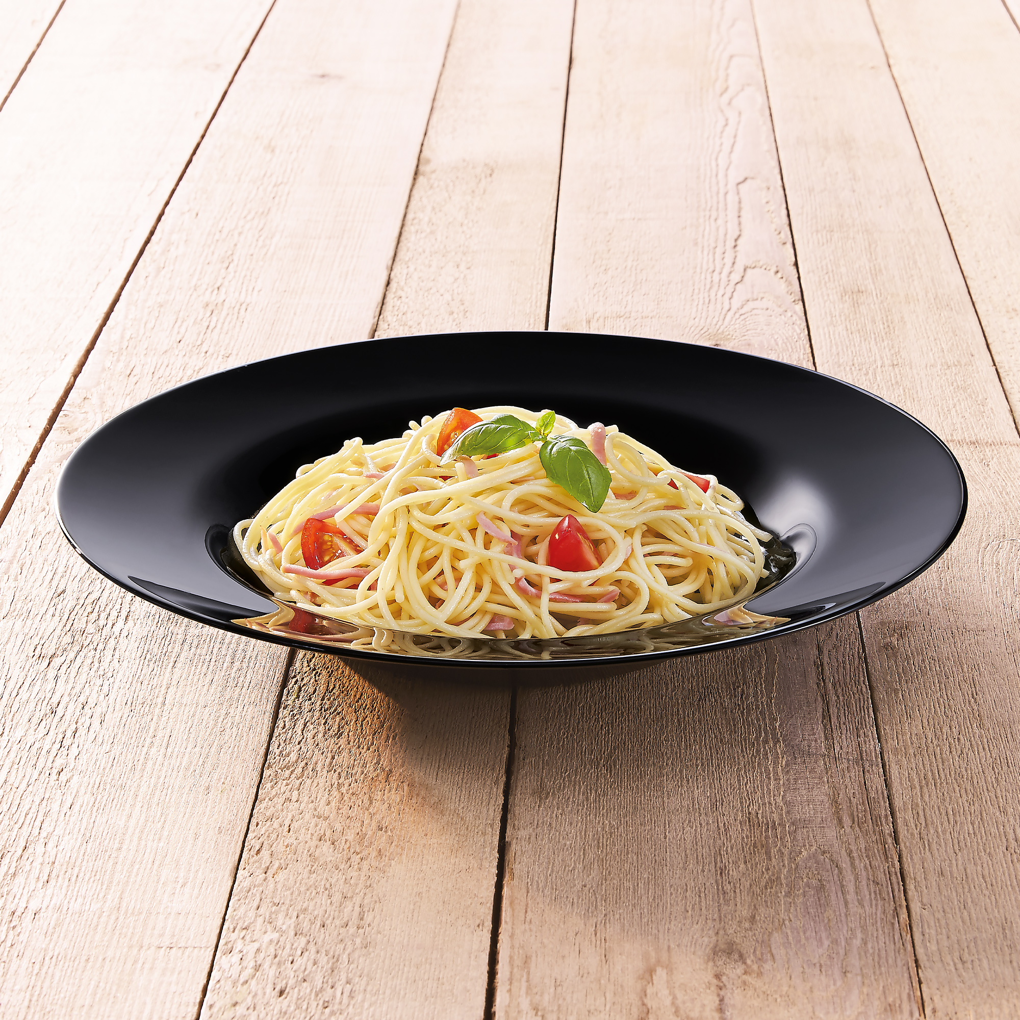 Hluboký talíř Pasta Friends Time Black 28,5 cm LUMINARC