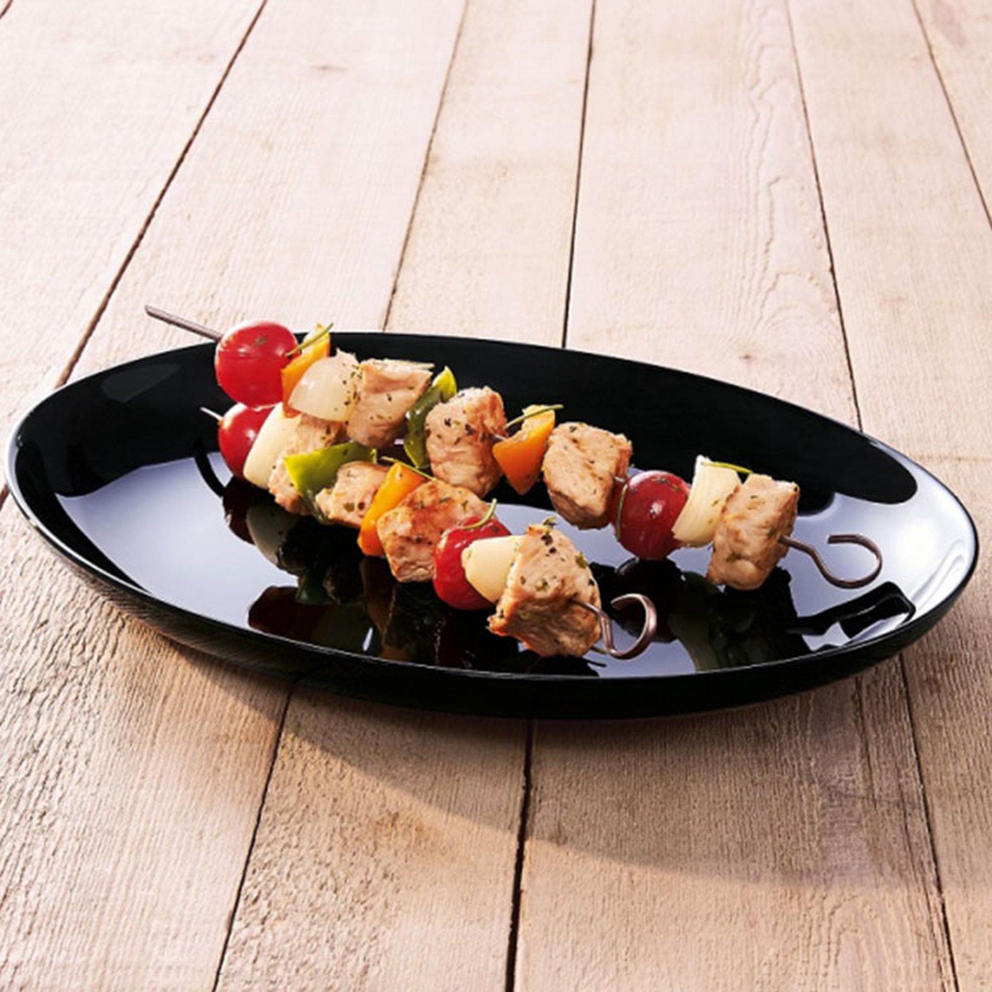 Servierteller Barbecue Friends Time schwarz 32,8 cm LUMINARC