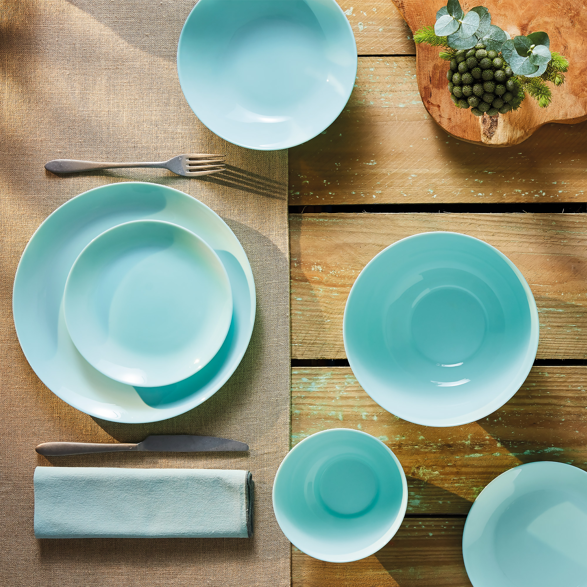 Plytký tanier Diwali Turquoise 27 cm LUMINARC