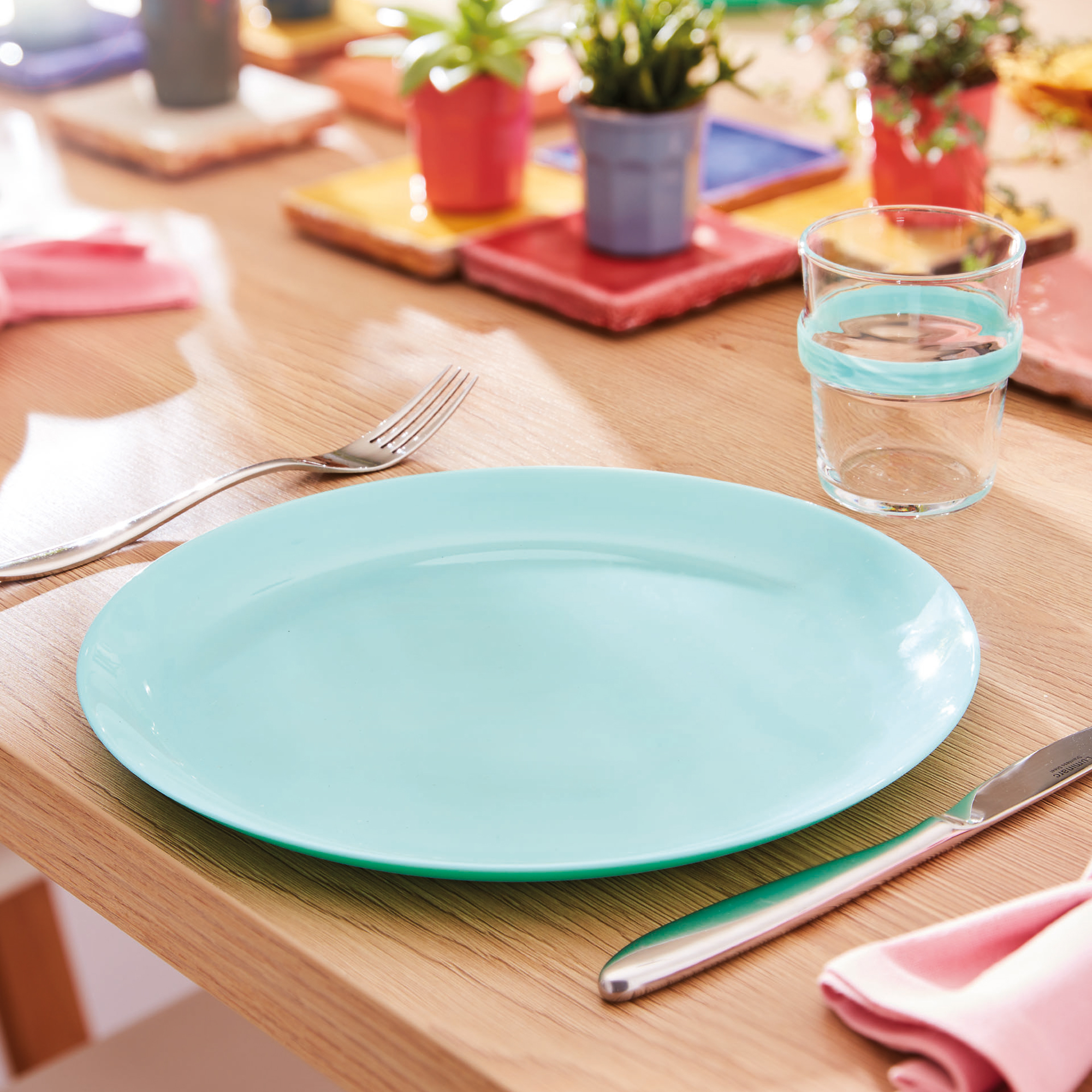 Plytký tanier Diwali Turquoise 27 cm LUMINARC