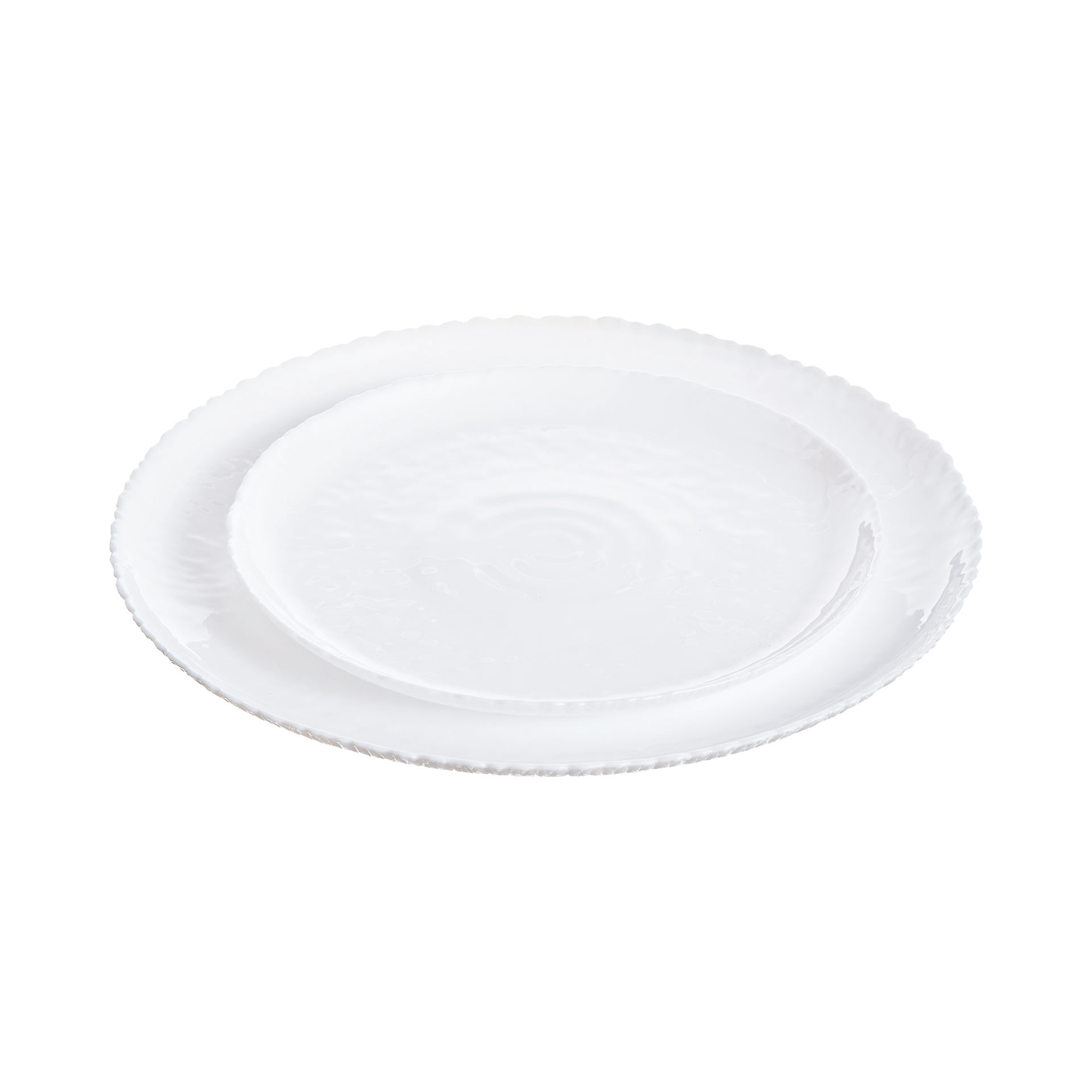 Dinner set for 6 people Ammonite 18-piece white LUMINARC