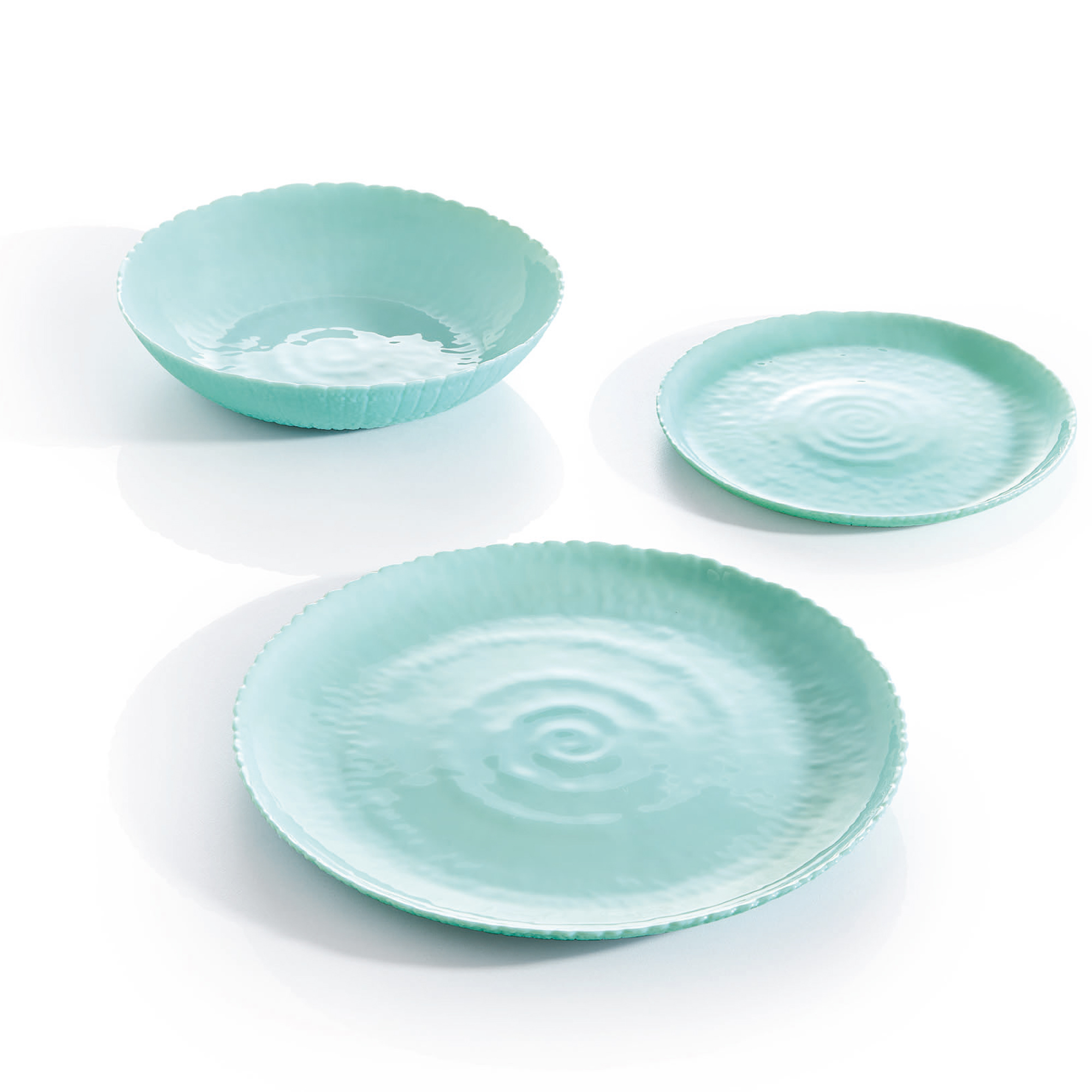 Dinner plate Ammonite Light Turquoise 26 cm LUMINARC