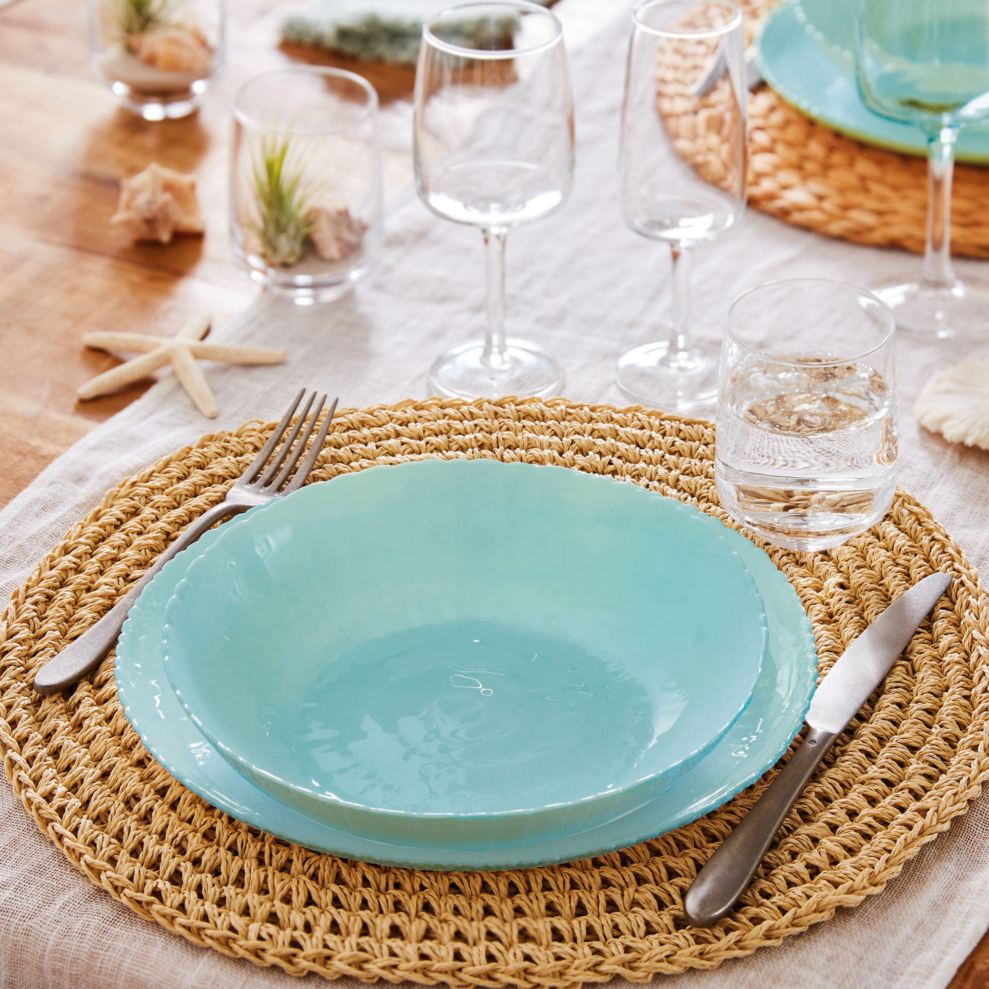Talerz głęboki Ammonite Light Turquoise 21 cm LUMINARC