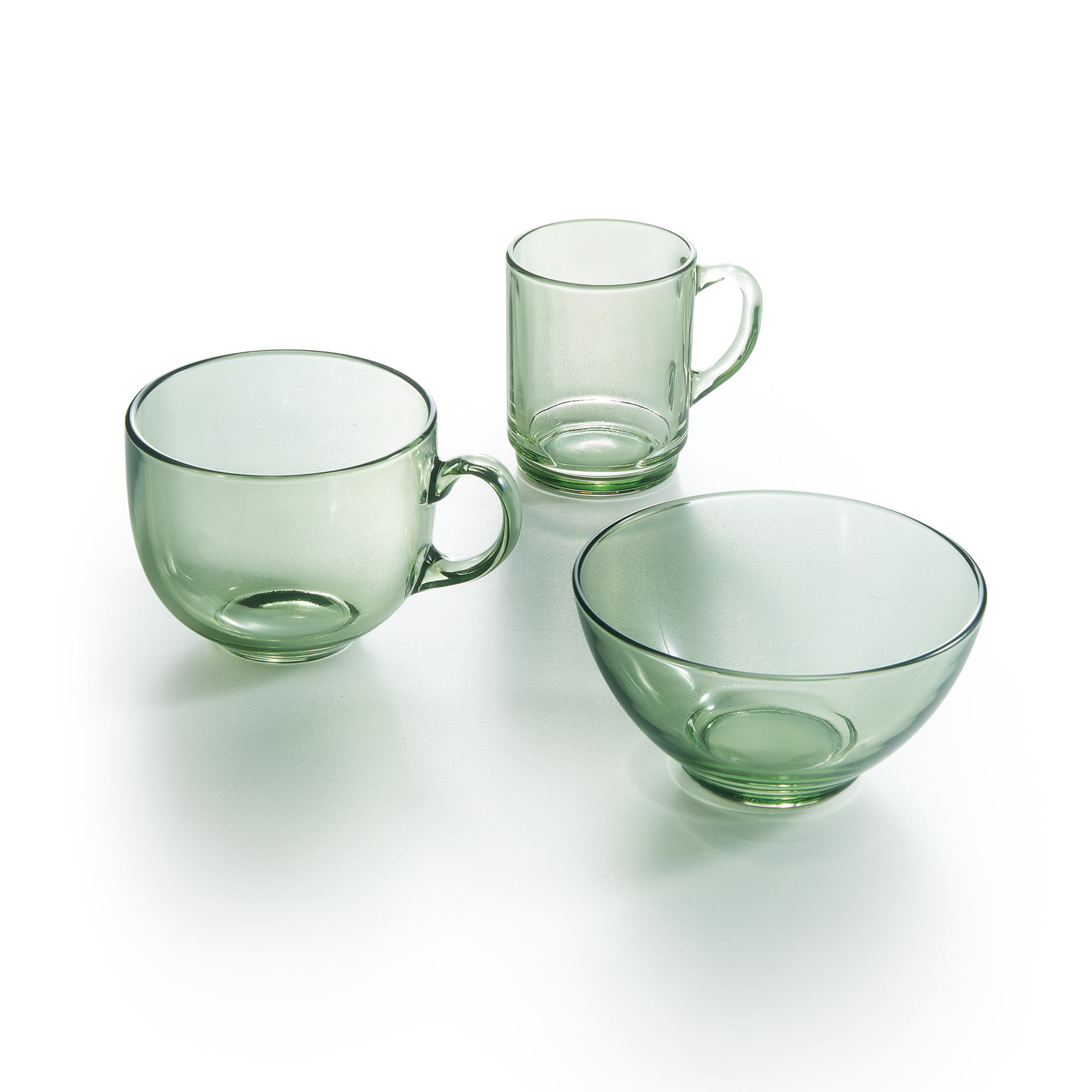 Skleněný hrnek Alba Soft Green 250 ml LUMINARC