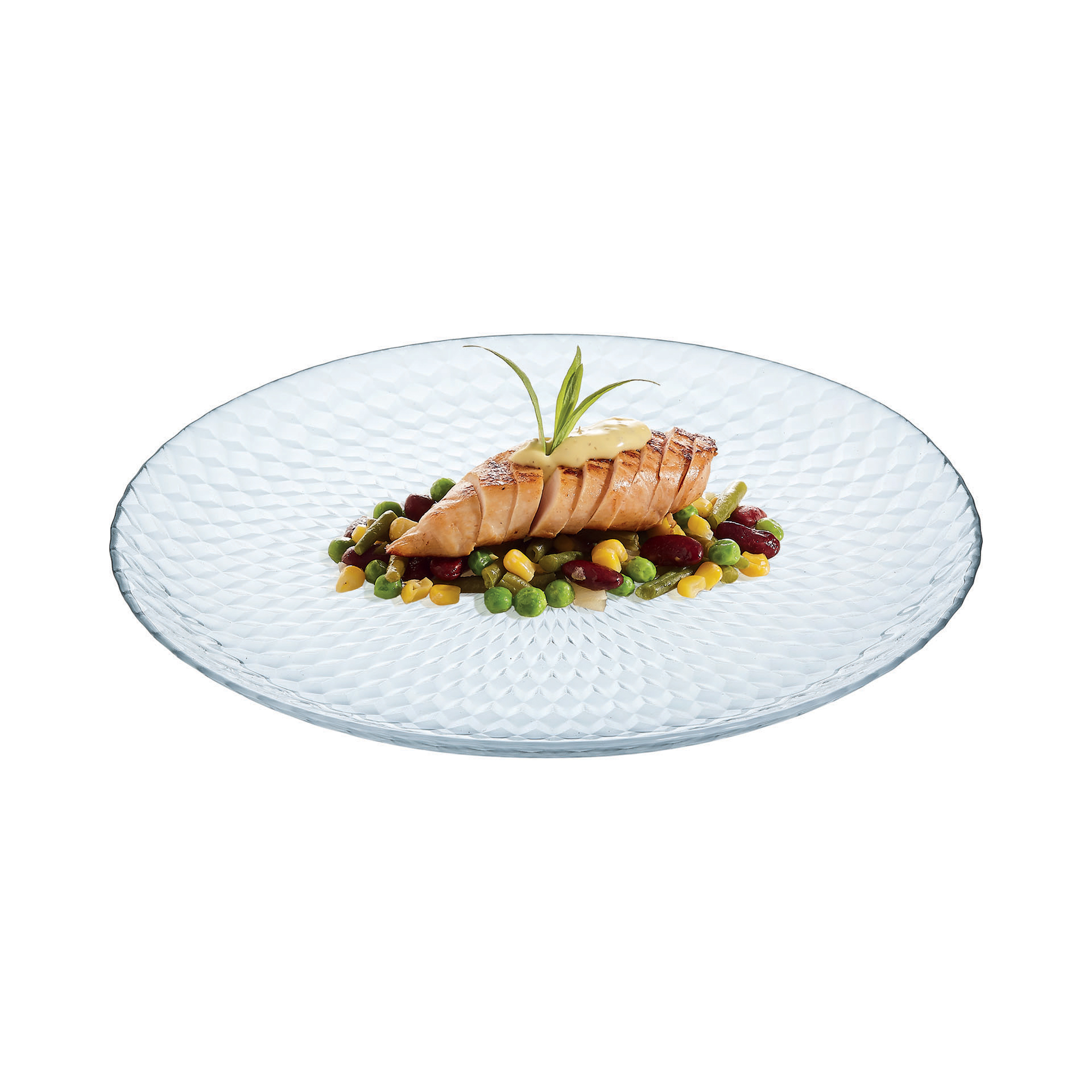 Průsvitný mělký talíř Pampille 25 cm LUMINARC
