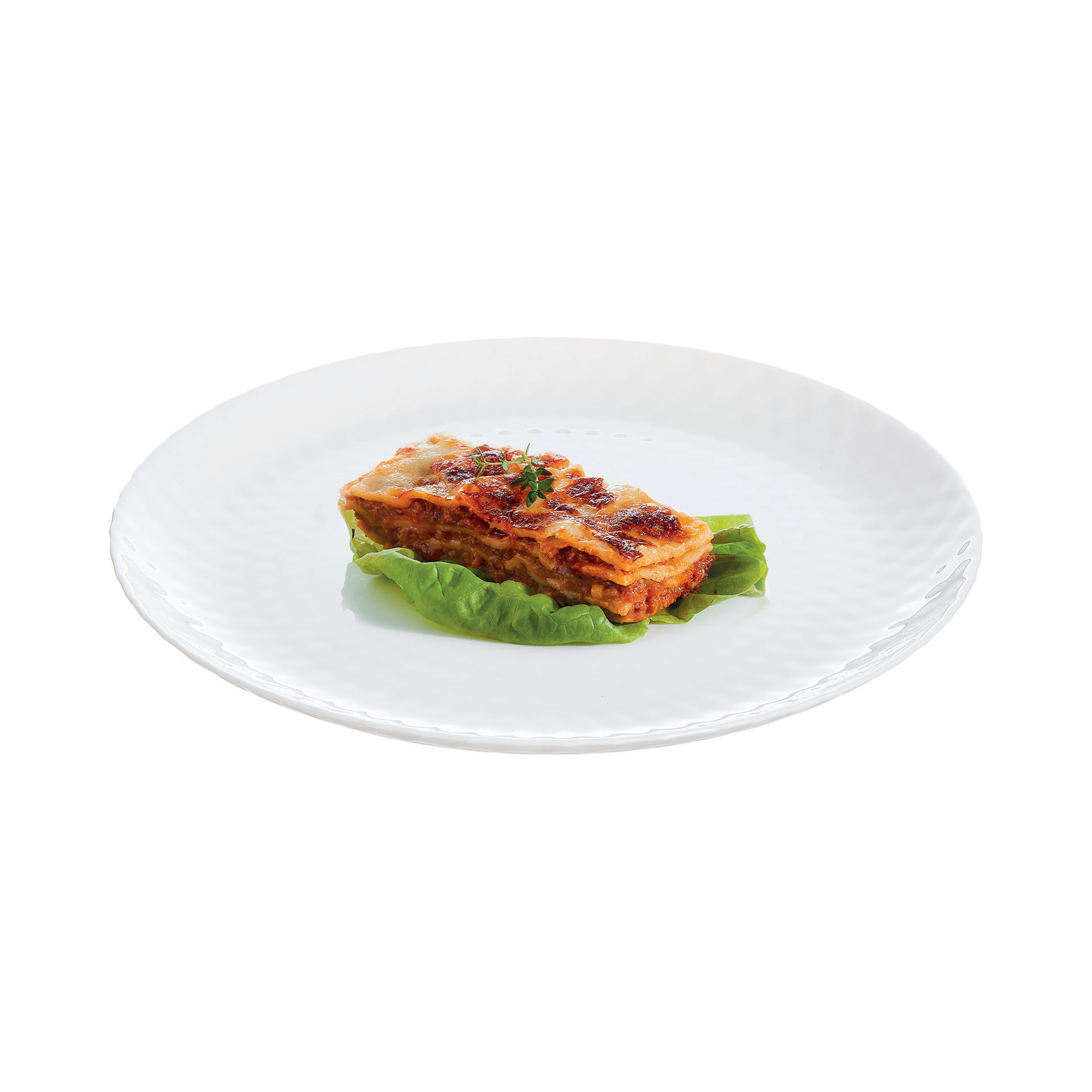 Flat tallrik Pampille 25 cm vit LUMINARC