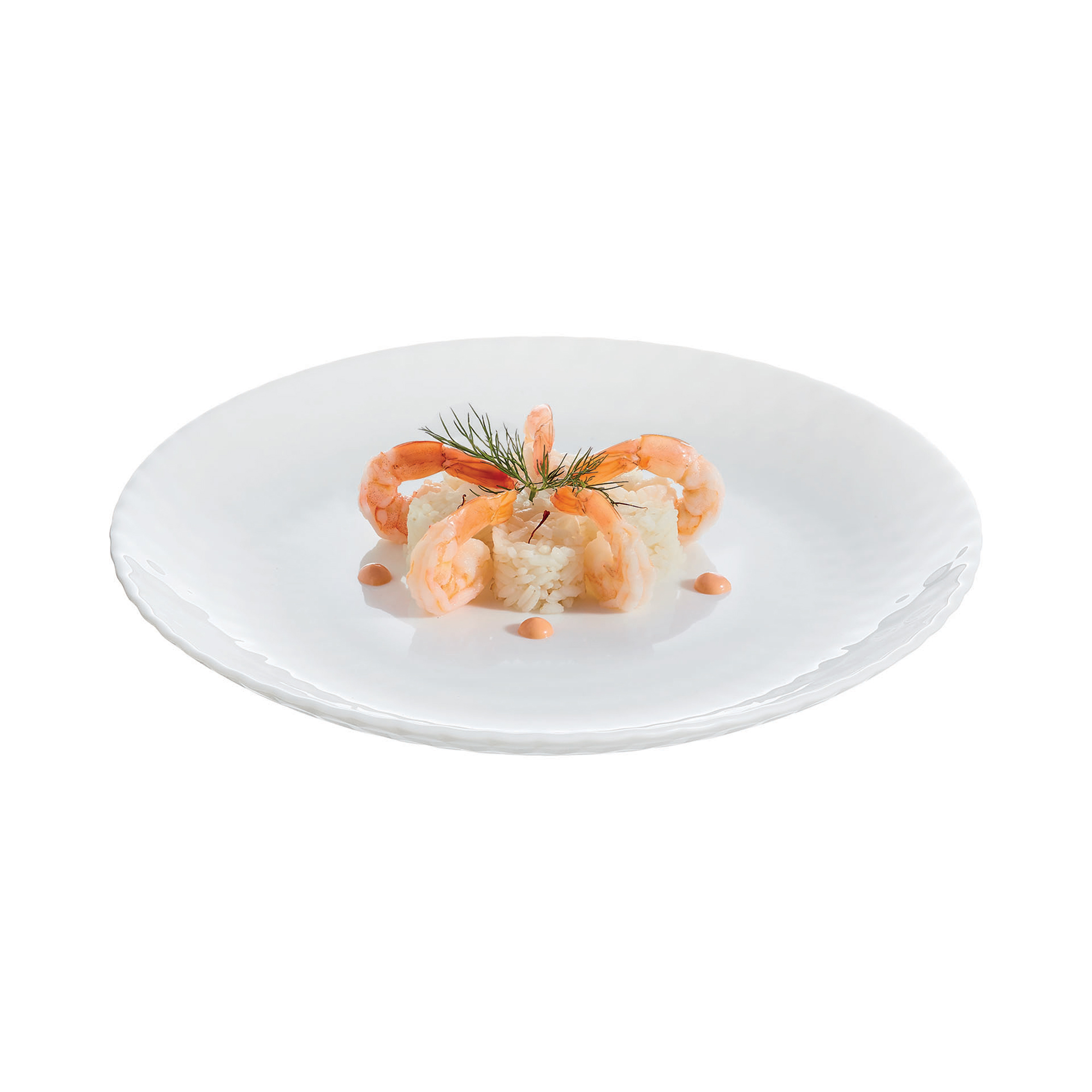 Bílý dezertní talíř Pampille 19 cm LUMINARC