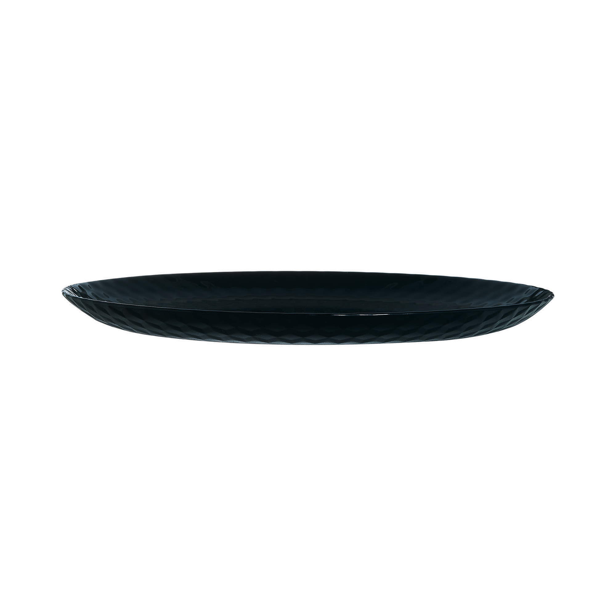Černý mělký talíř Pampille 25 cm LUMINARC
