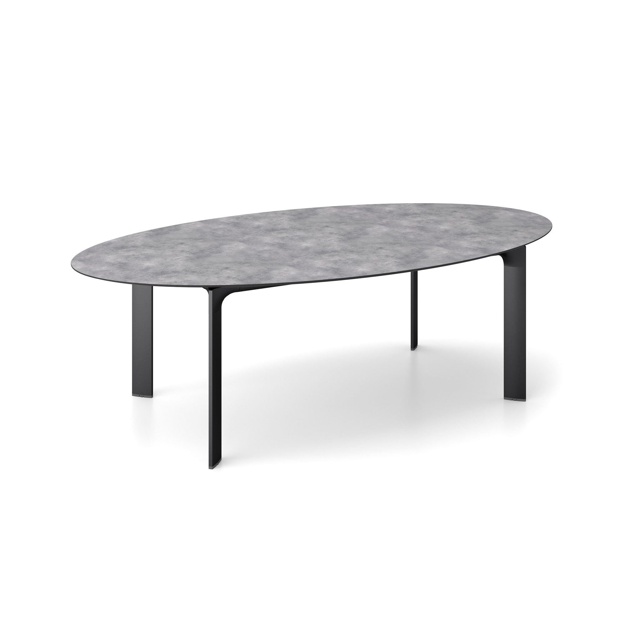 Blat do stołu 240 x 132 cm HPL antracytowy KETTLER 0104228-7200