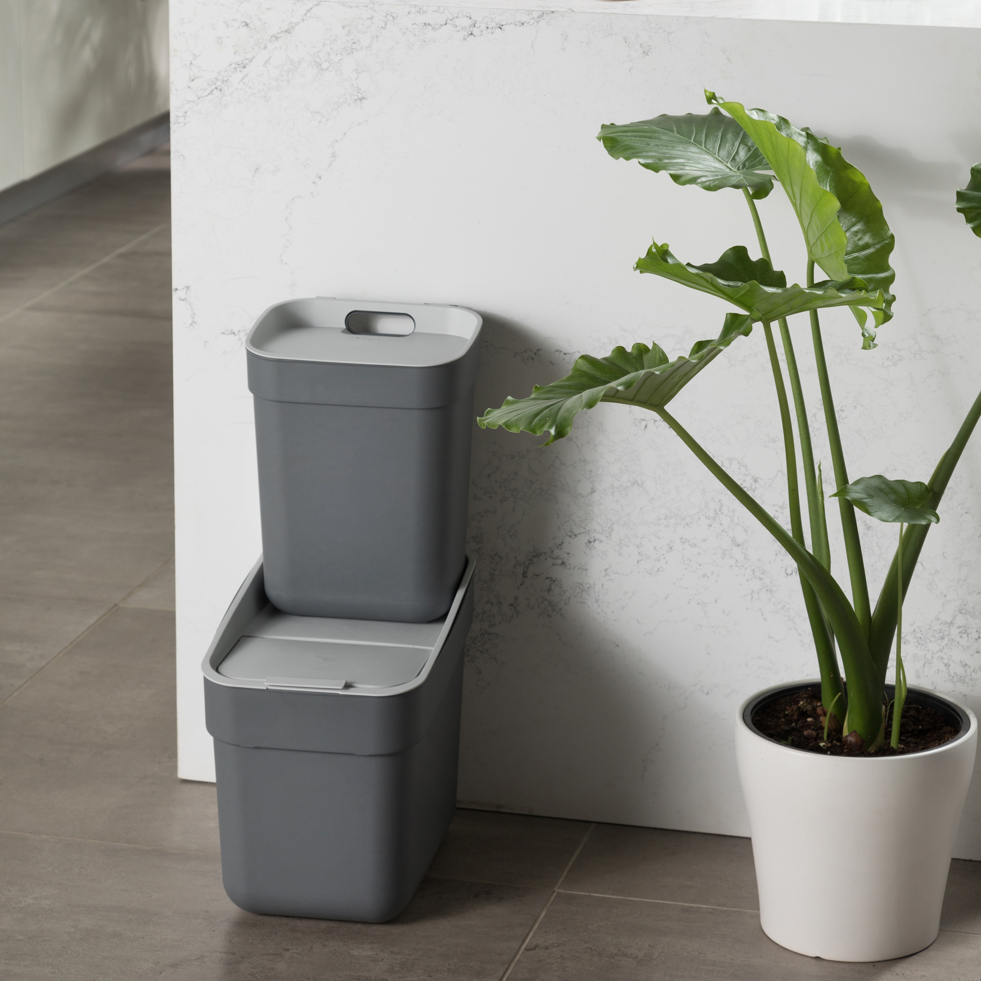 Zelený odpadkový koš na tříděný odpad Ready To Collect 20 l CURVER