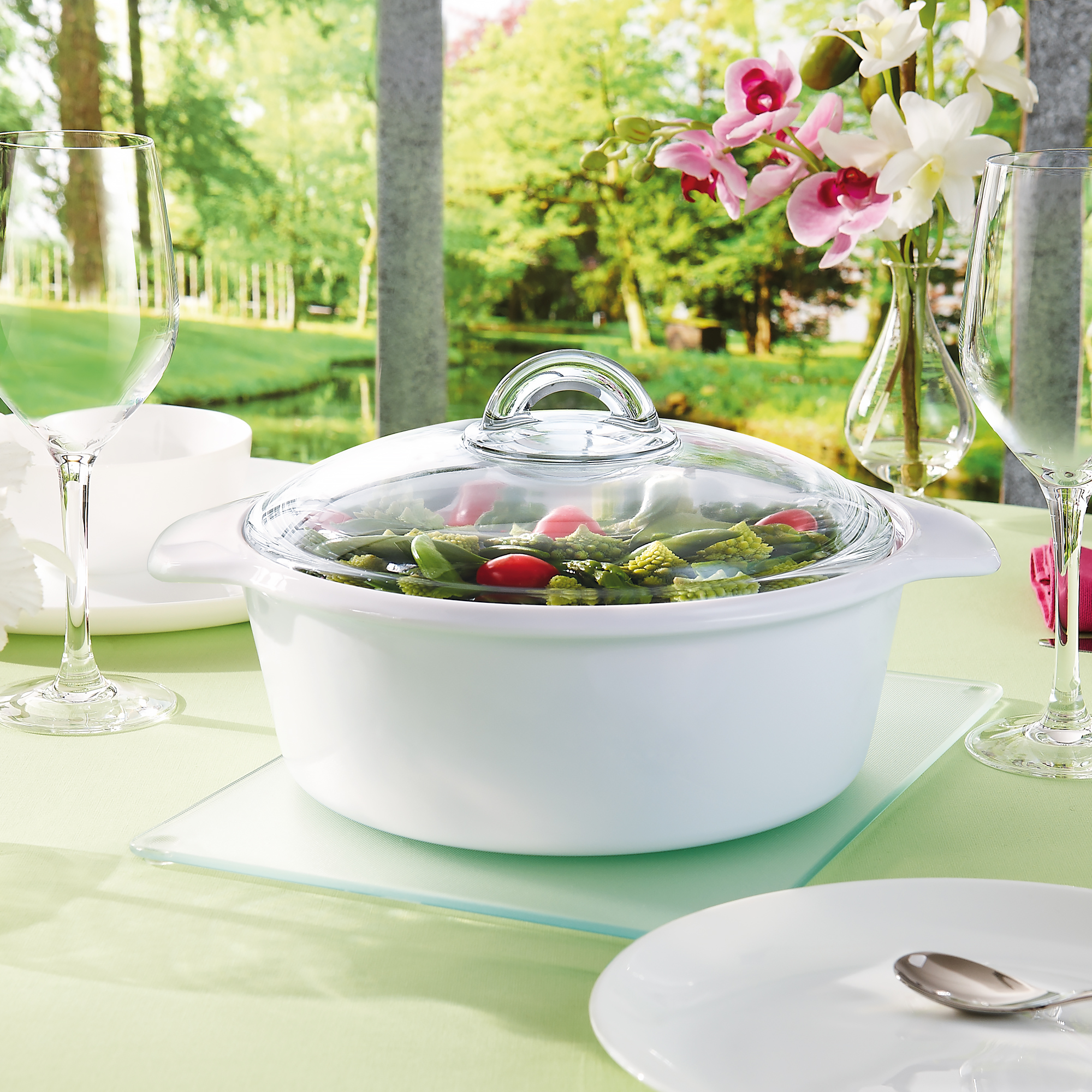 Cocotte avec couvercle en verre Flamefour 2 l / 20 cm LUMINARC