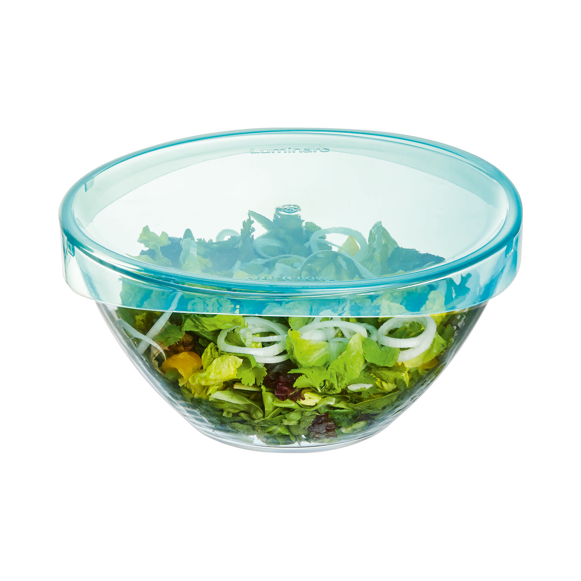 Salátová mísa s víkem Keep'n'Bowl Turquoise 28 cm LUMINARC