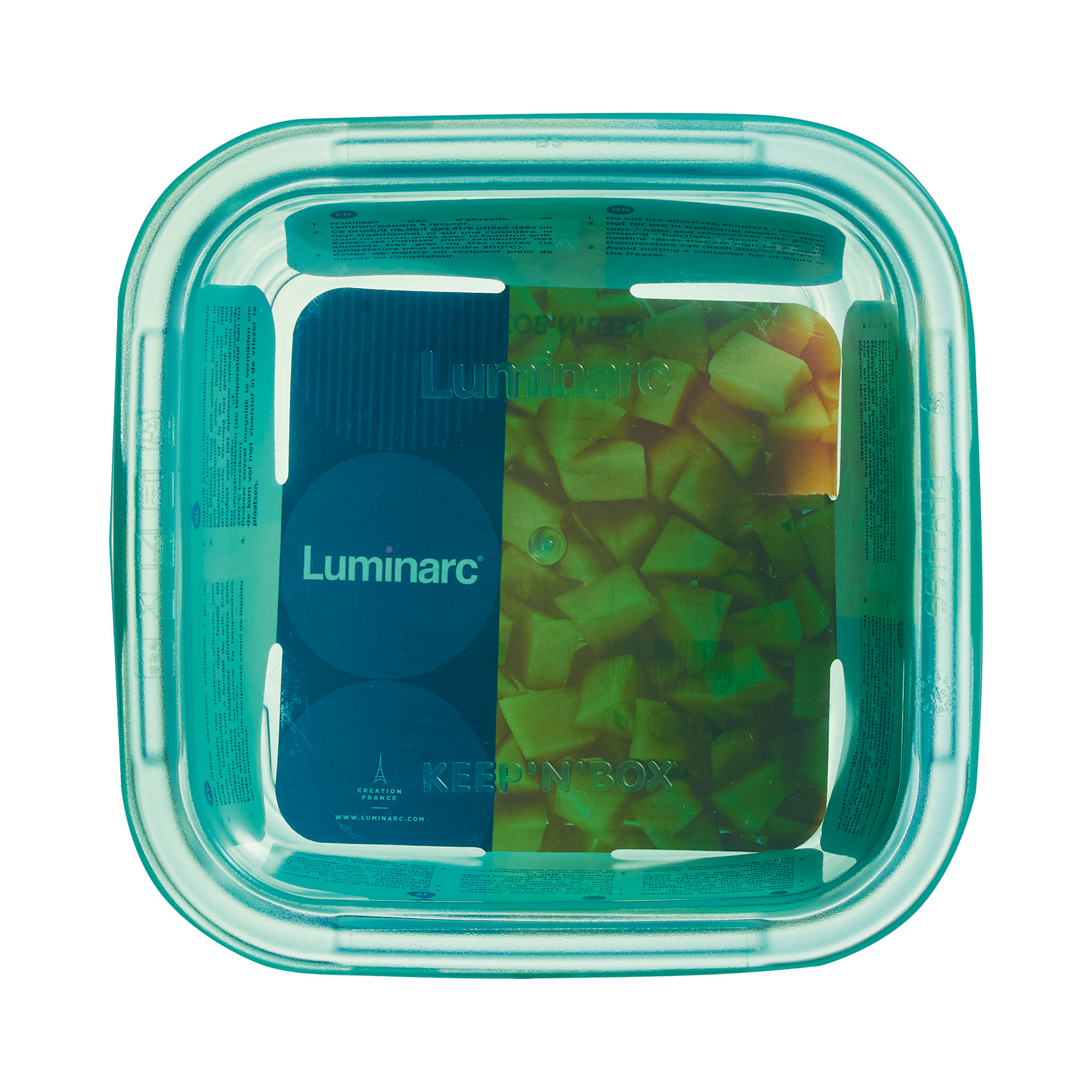Matbehållare Keep’n’box Lagoon 0,76 l kvadratisk LUMINARC