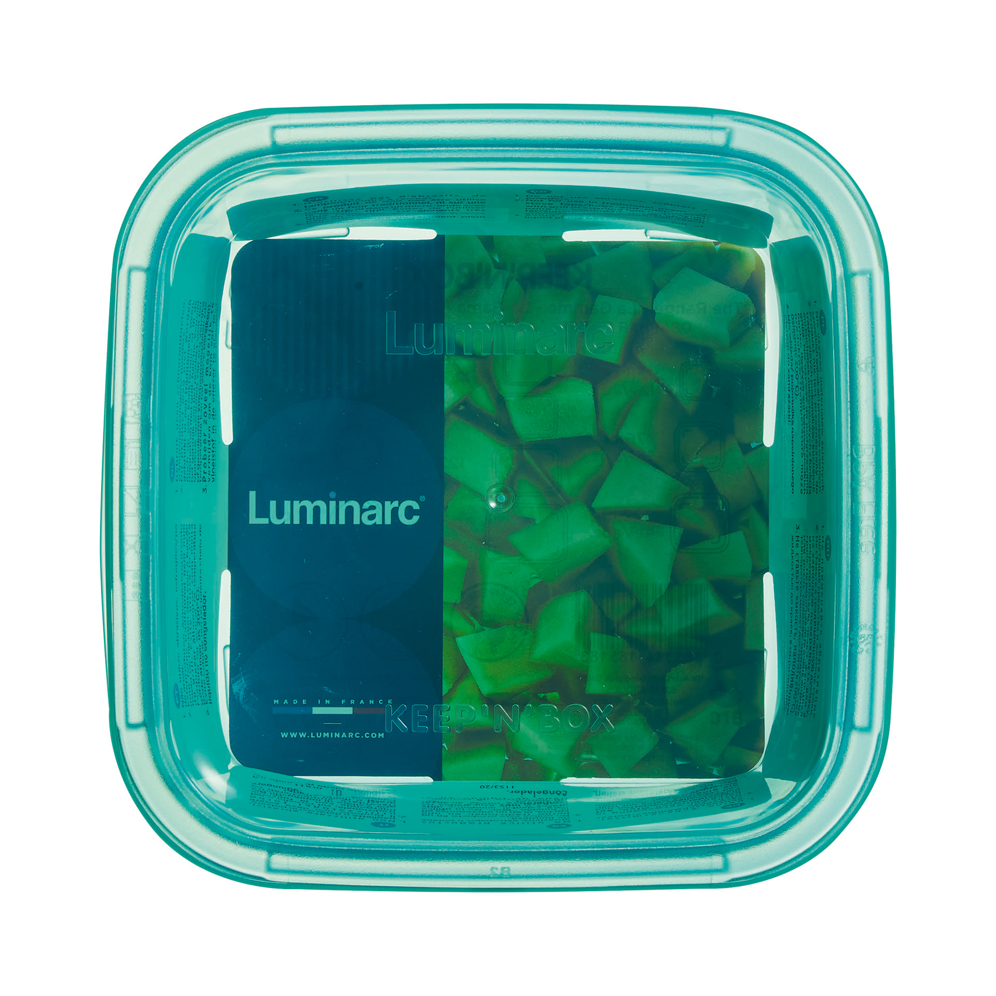 Matbehållare Keep’n’box Lagoon 1,22 l kvadratisk LUMINARC
