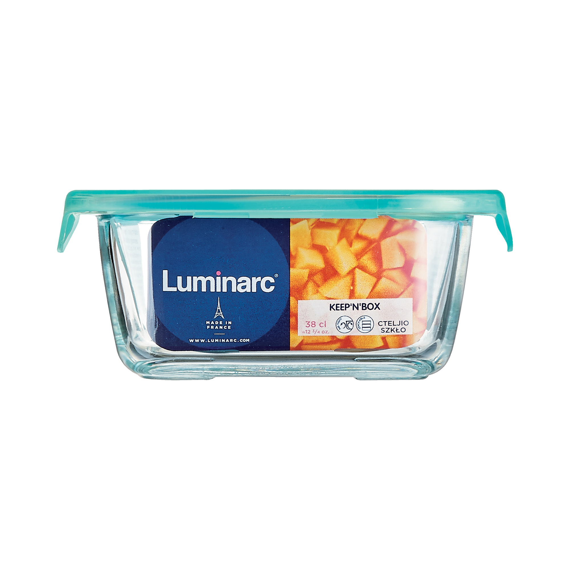 Matbehållare Keep’n’box Lagoon 1,22 l kvadratisk LUMINARC