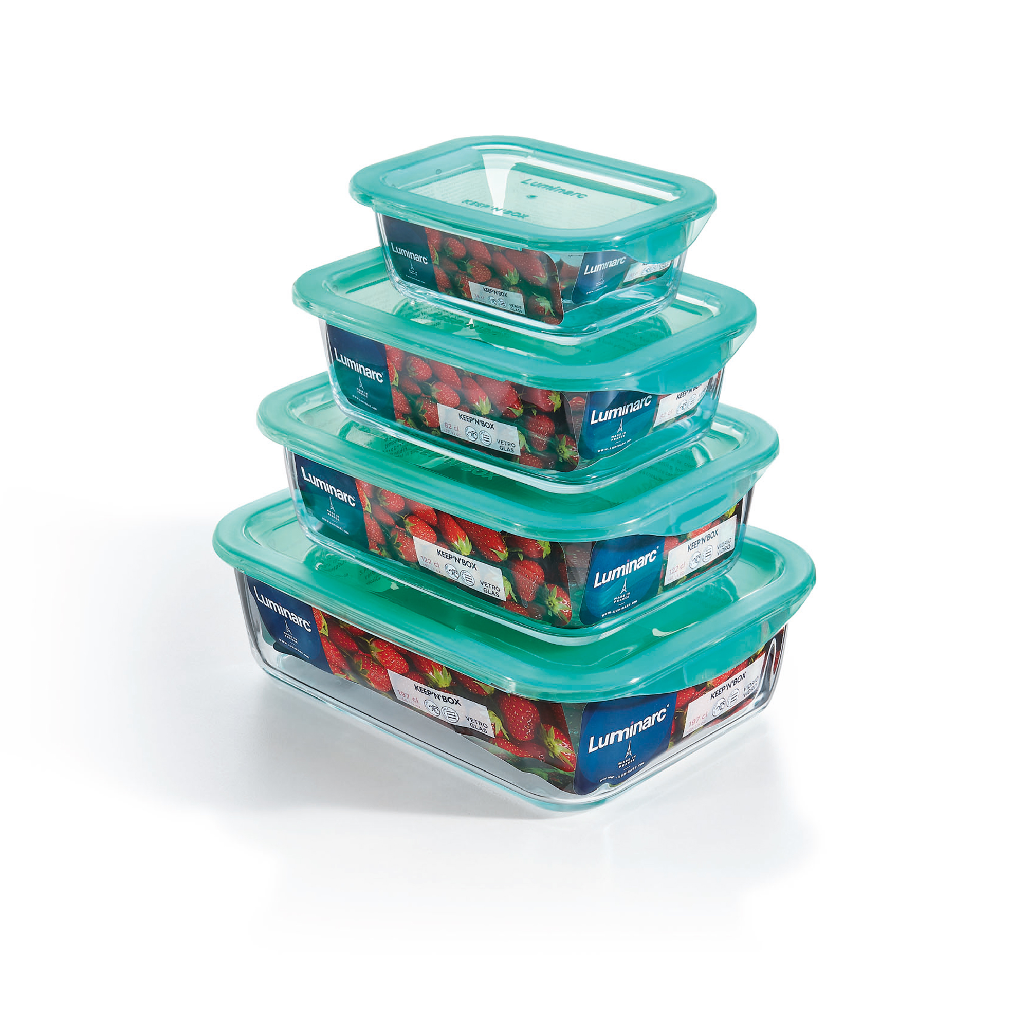 Vorratsdose Keep’n’box Lagoon 0,82 L quadratisch LUMINARC