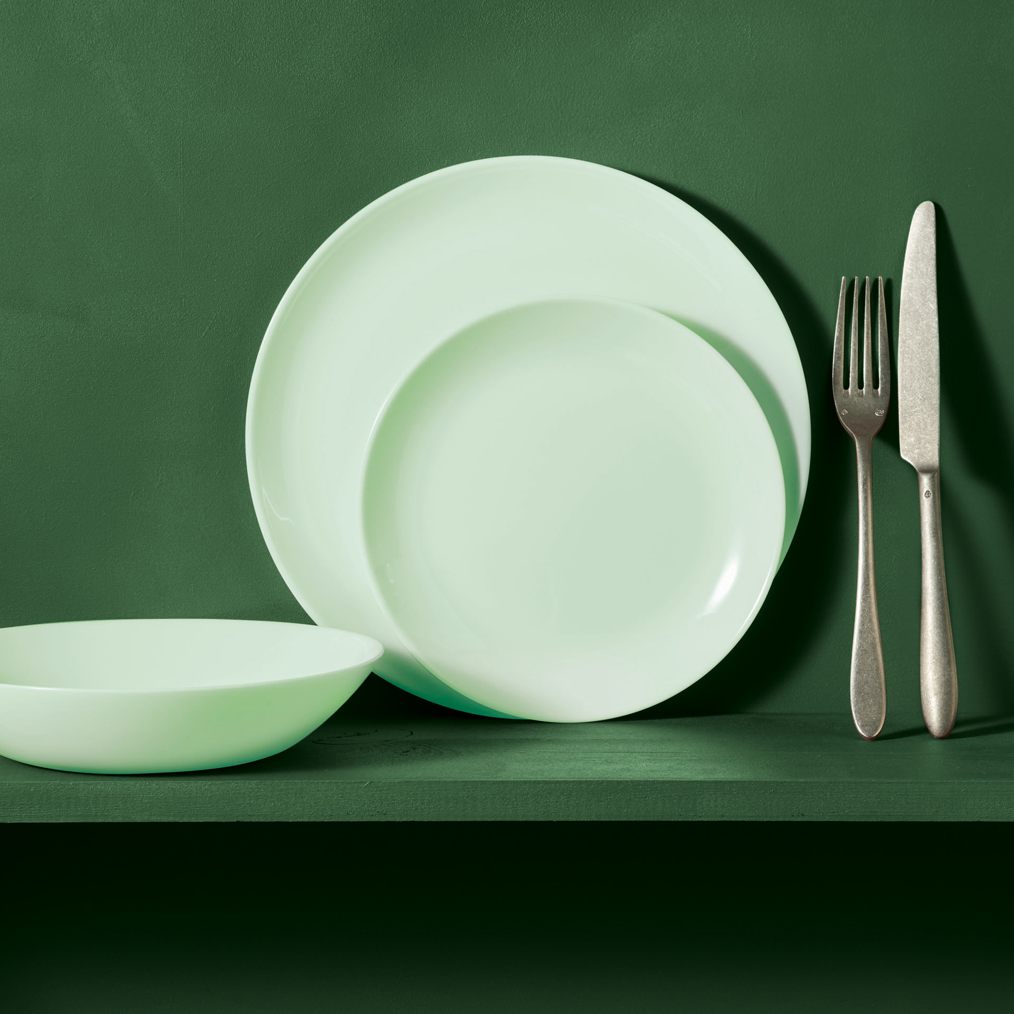 Plato de postre Diwali Paradise Green 19 cm LUMINARC