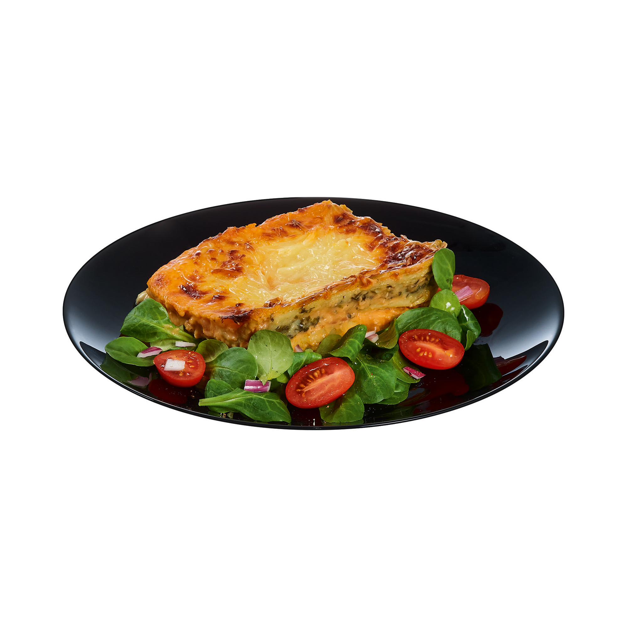 Speiseteller Set für 6 Personen Zelie 25 cm schwarz LUMINARC
