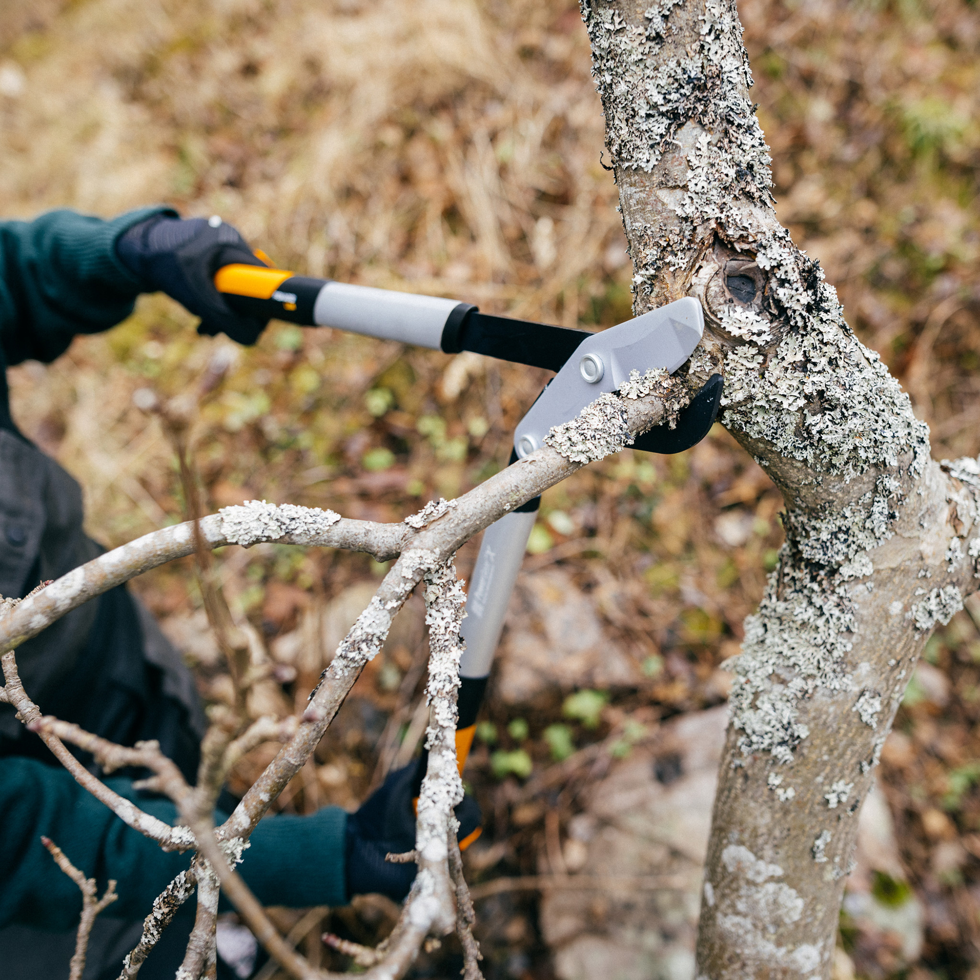 Sekator dźwigniowy nożycowy PowerGear™X (M) LX94 64 cm FISKARS